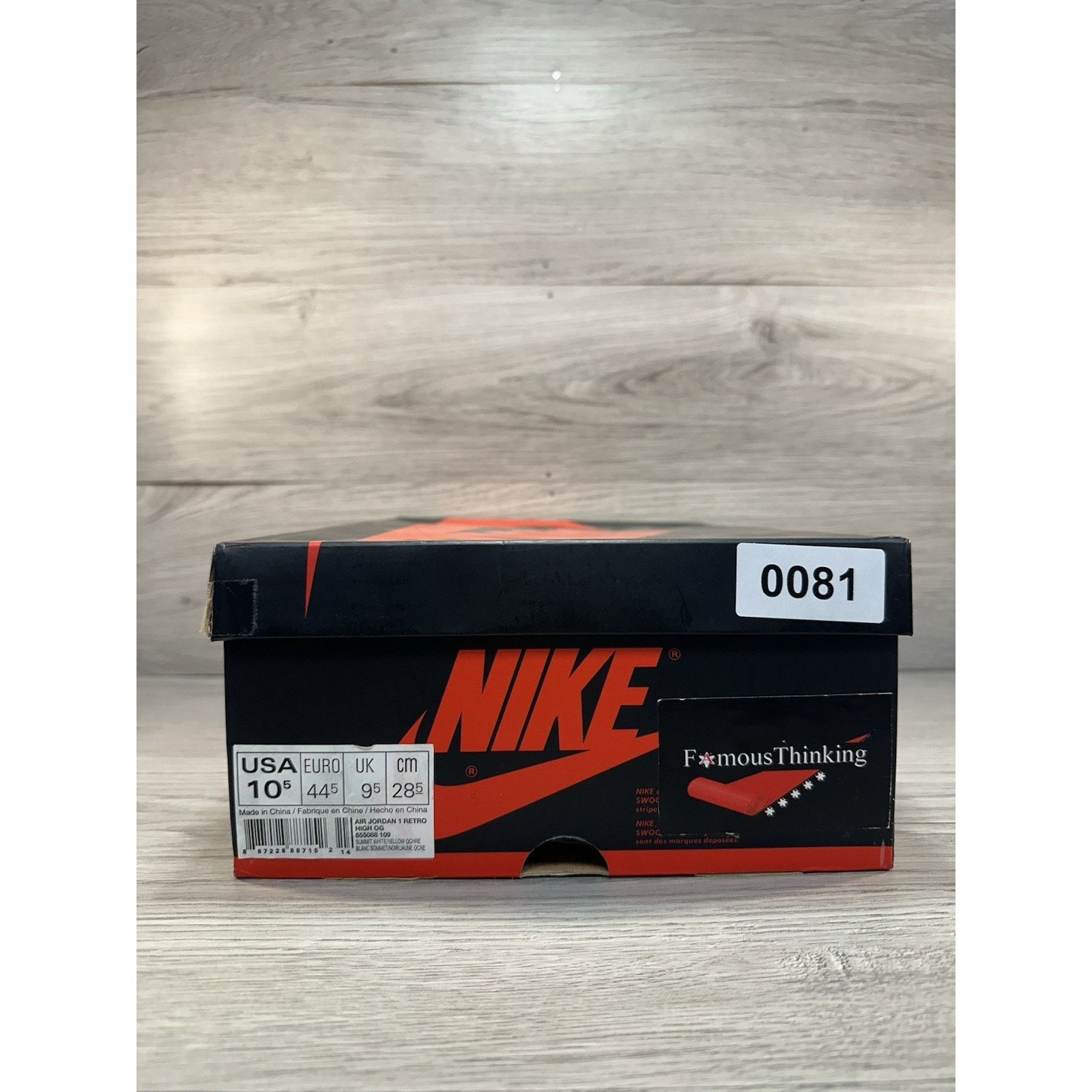 Jordan Brand Air Jordan 1 Retro OG High - Yellow Ochre - Size 10.5 Size US 10.5 / EU 43-44 - 8 Thumbnail
