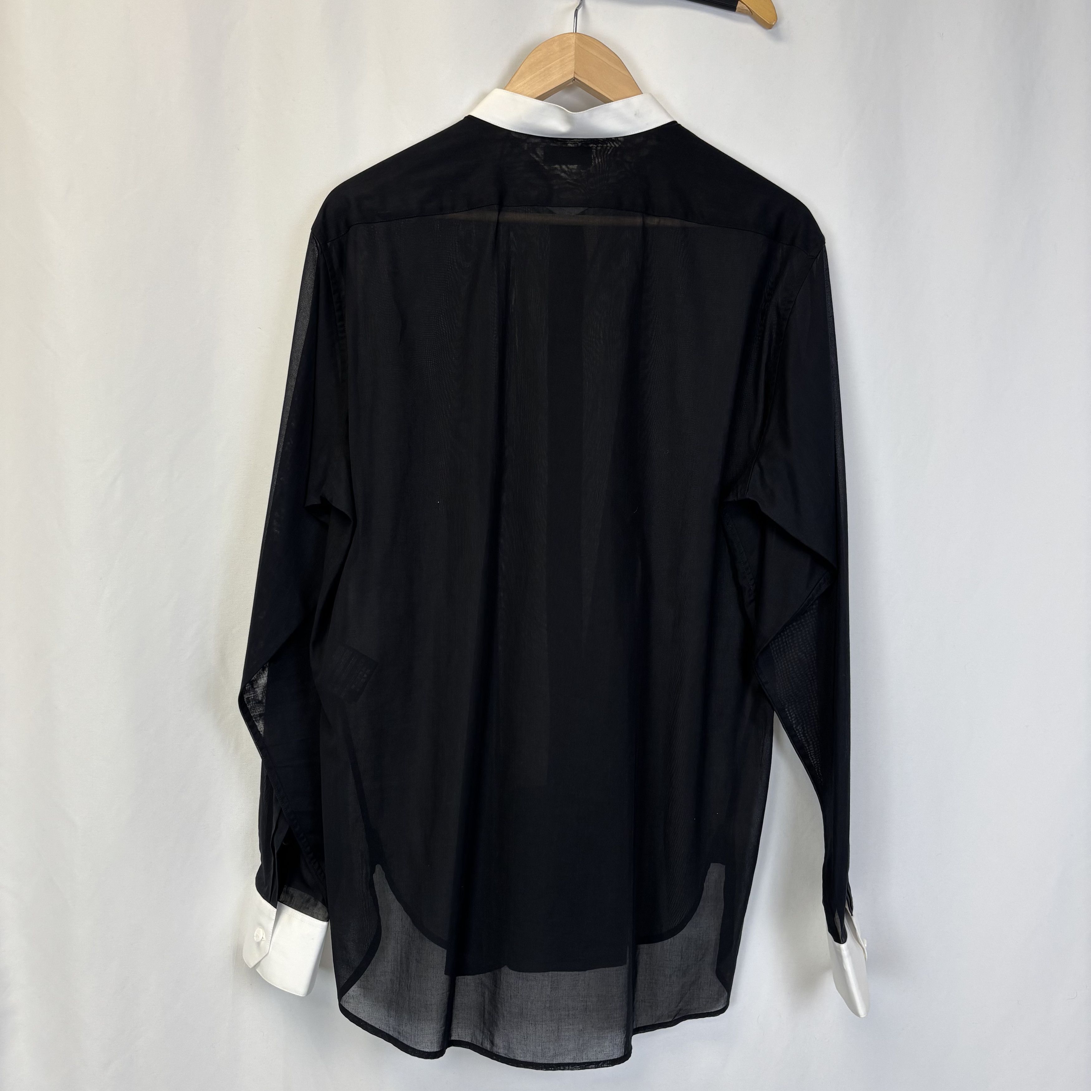 Saint Laurent Paris Saint Laurent Chiffon Shirt Size US L / EU 52-54 / 3 - 2 Thumbnail