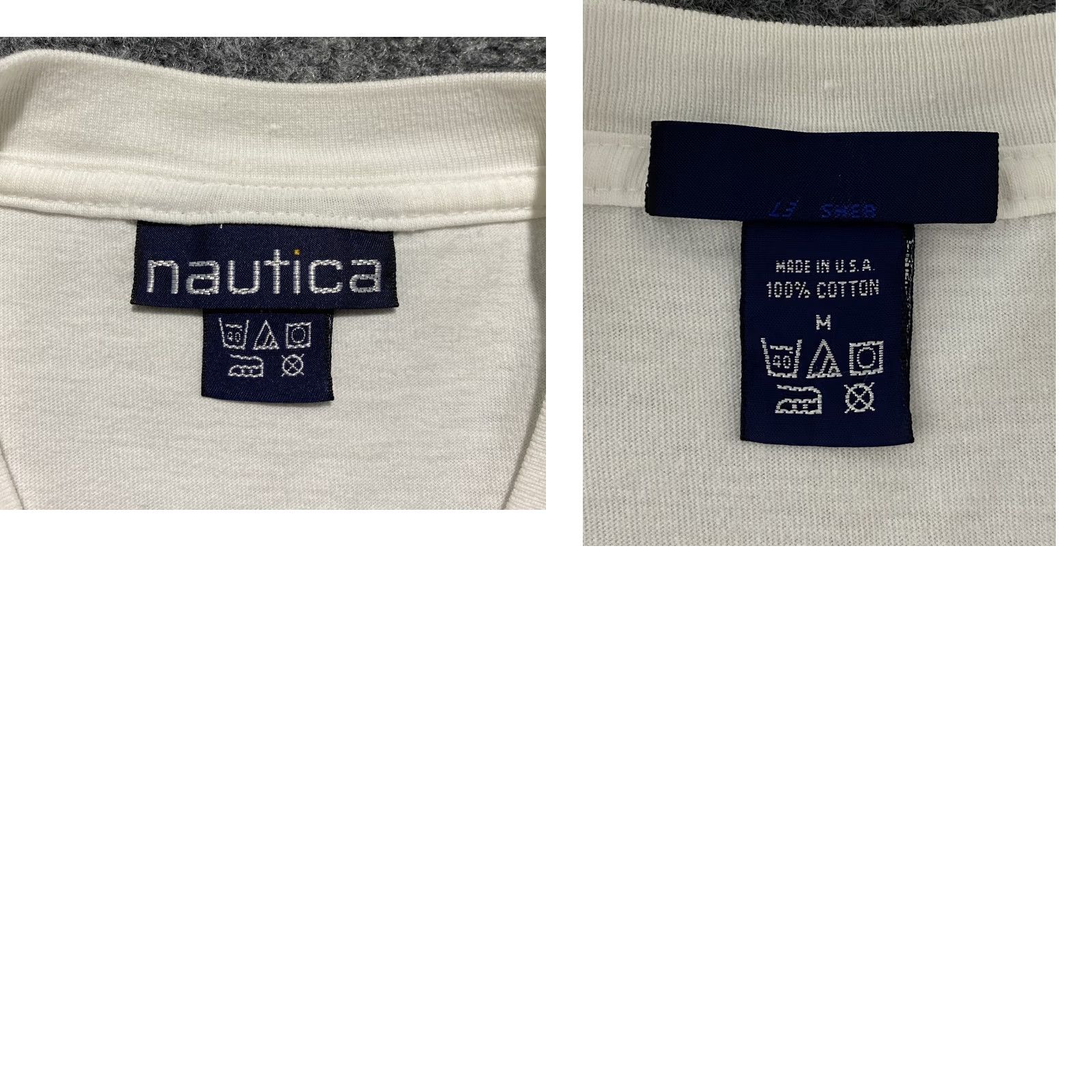 Nautica VINTAGE Nautica Shirt Mens M White Athletic Club Est 1983 Graphic Spell Out USA Size US M / EU 48-50 / 2 - 8 Thumbnail
