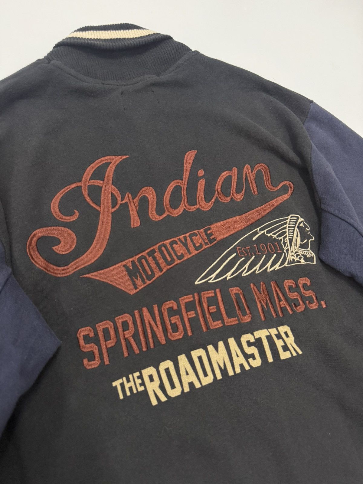 Indian Motorcycle 🔥 Indian Motorcycles Road Master Sweat Varsity Jacket - XL Size US L / EU 52-54 / 3 - 12 Thumbnail