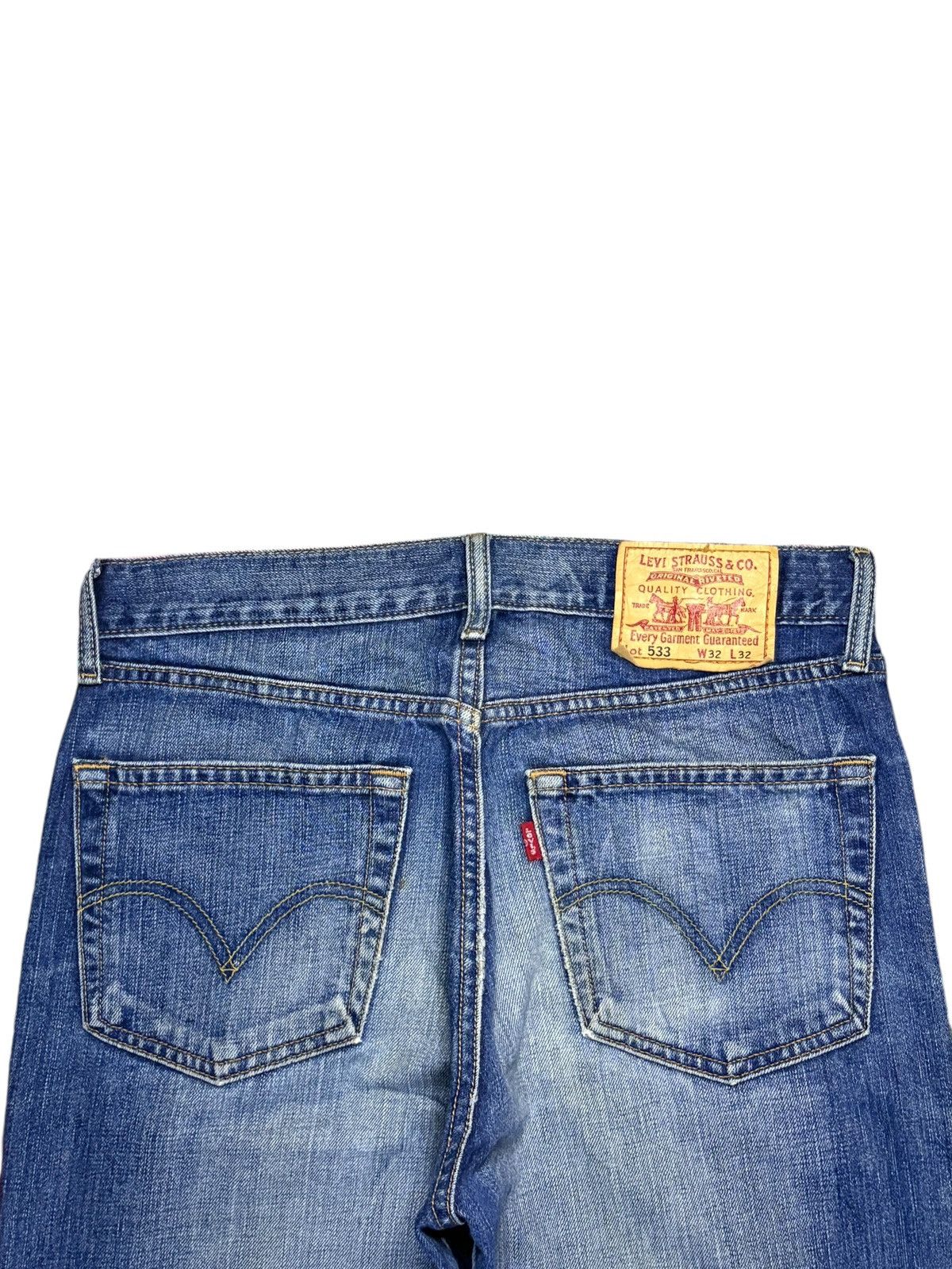 Levi's × Vintage Vintage 90s Levis 533 Mud Wash Baggy Jeans Size US 31 - 8 Thumbnail