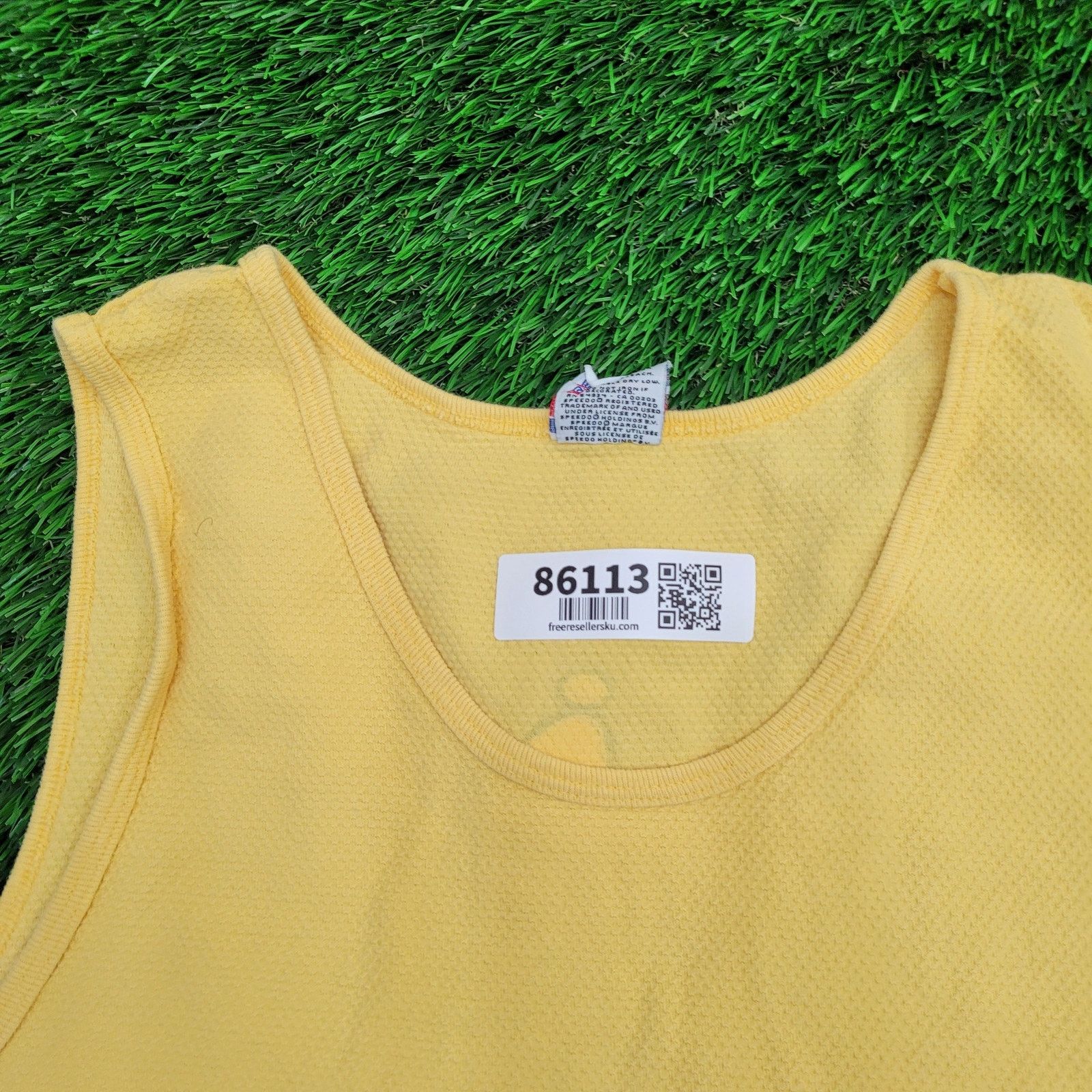 Speedo Vintage 90s Speedo Tank-Top L/XL 22x30 Yellow USA Made Size US XL / EU 56 / 4 - 5 Thumbnail