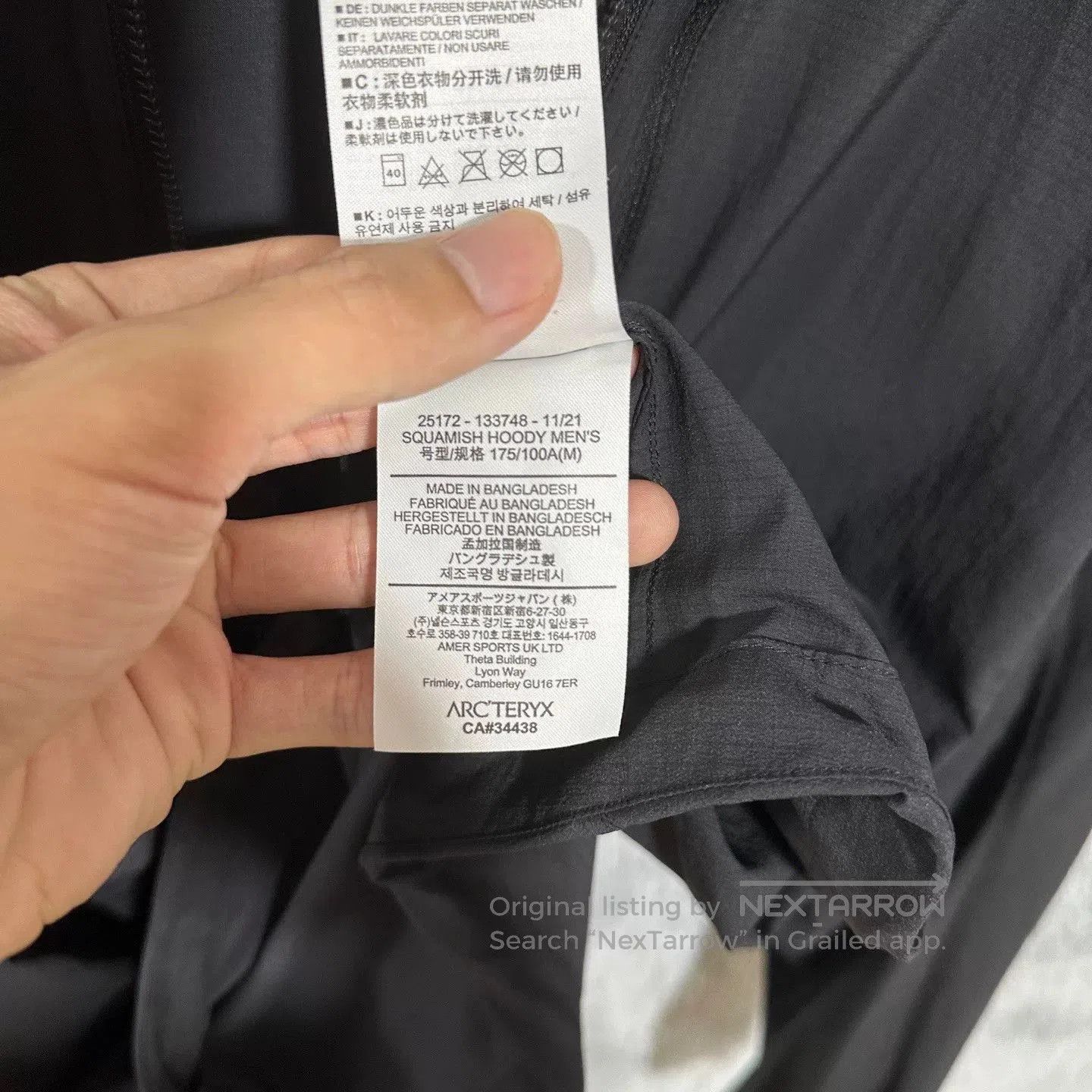 Arc'teryx arcteryx squamish hoody black size m. Size US M / EU 48-50 / 2 - 6 Thumbnail