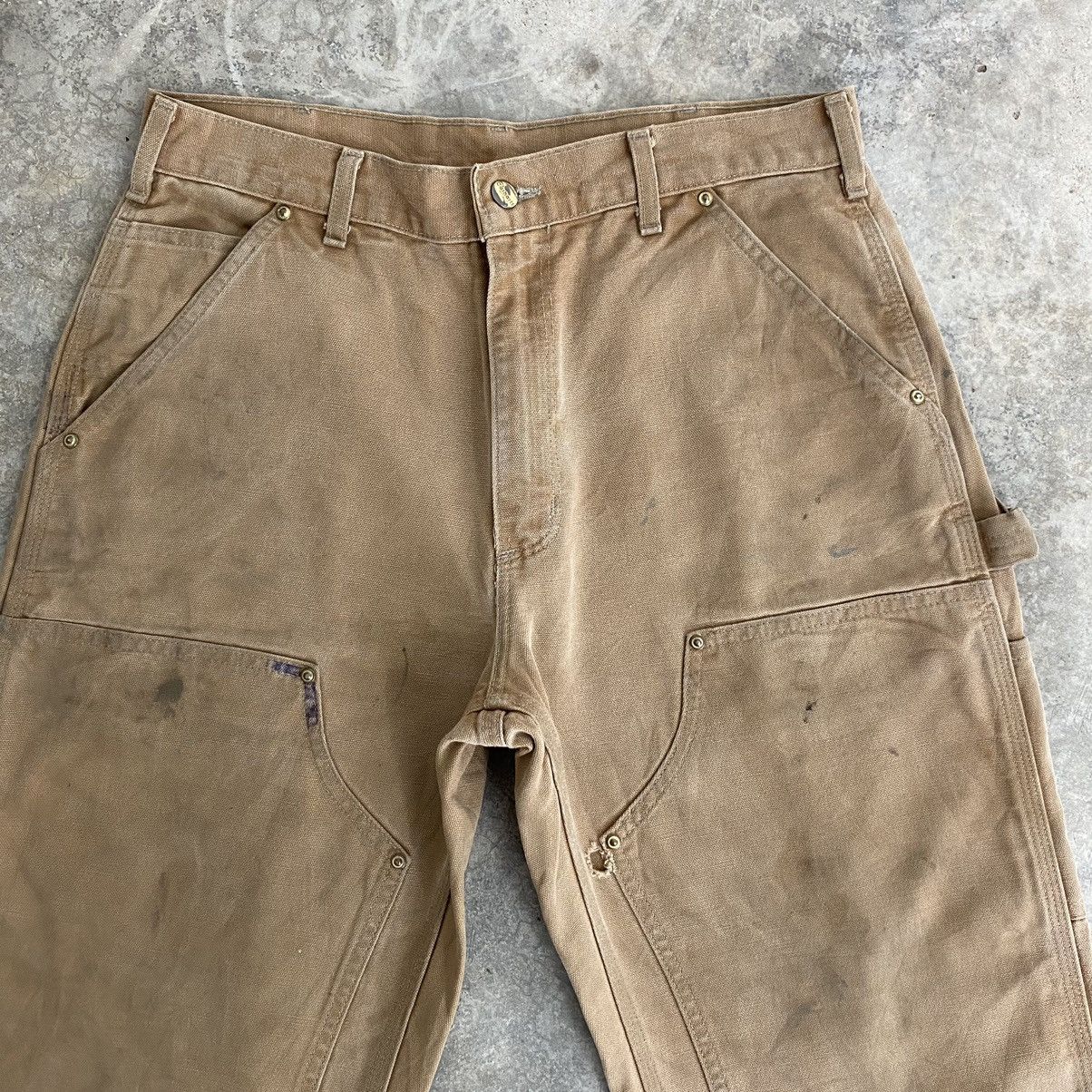 Carhartt VTG Carhartt Double Knee Raw Hem Dirty Carpenter Pants Size US 32 / EU 48 - 7 Thumbnail
