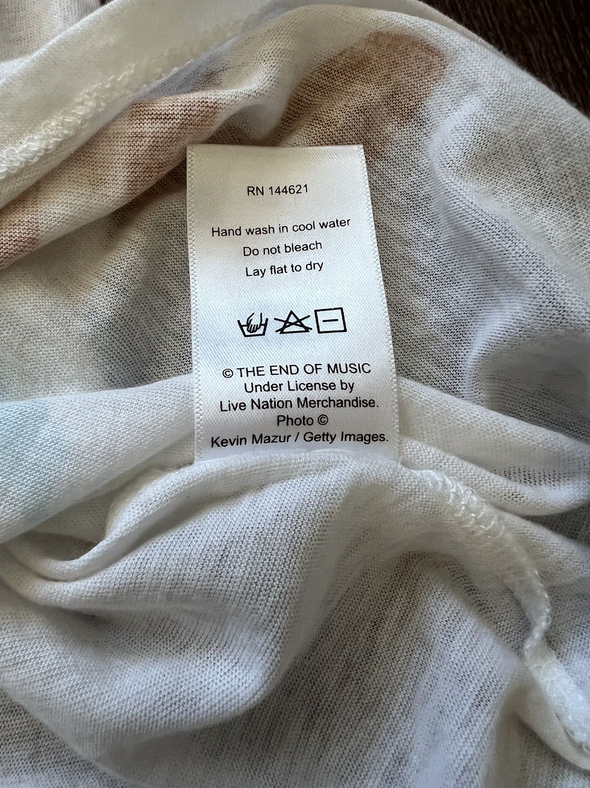 R13 Rare cotton/cashmere single-stitch Cobain tee, L (fits M/L) Size US L / EU 52-54 / 3 - 16 Thumbnail