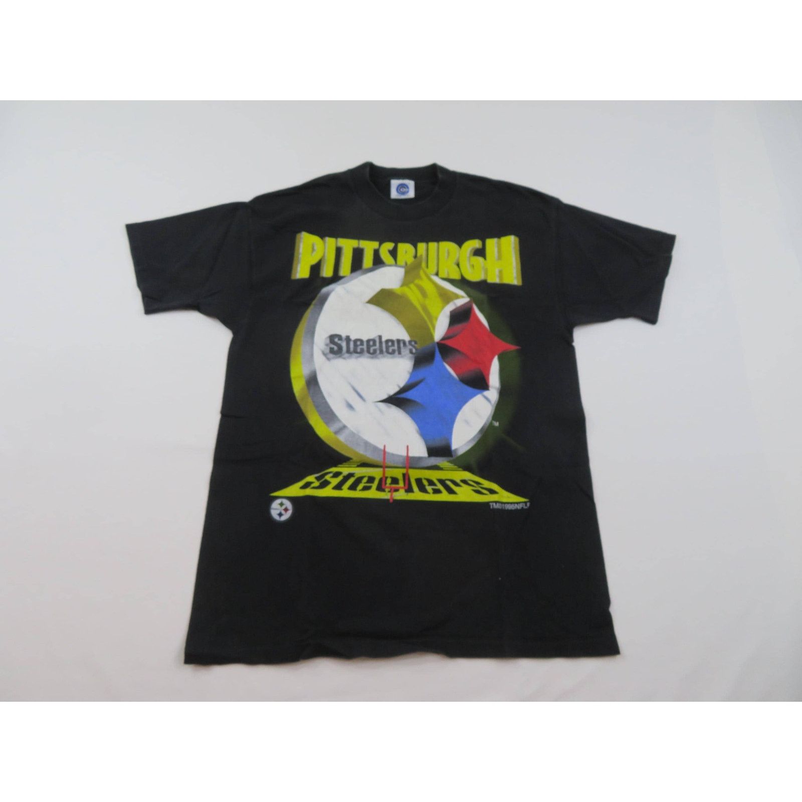 Other 90s Pittsburgh Steelers Big Logo Black Gold T-shirt Sz L Size US L / EU 52-54 / 3 - 1 Thumbnail