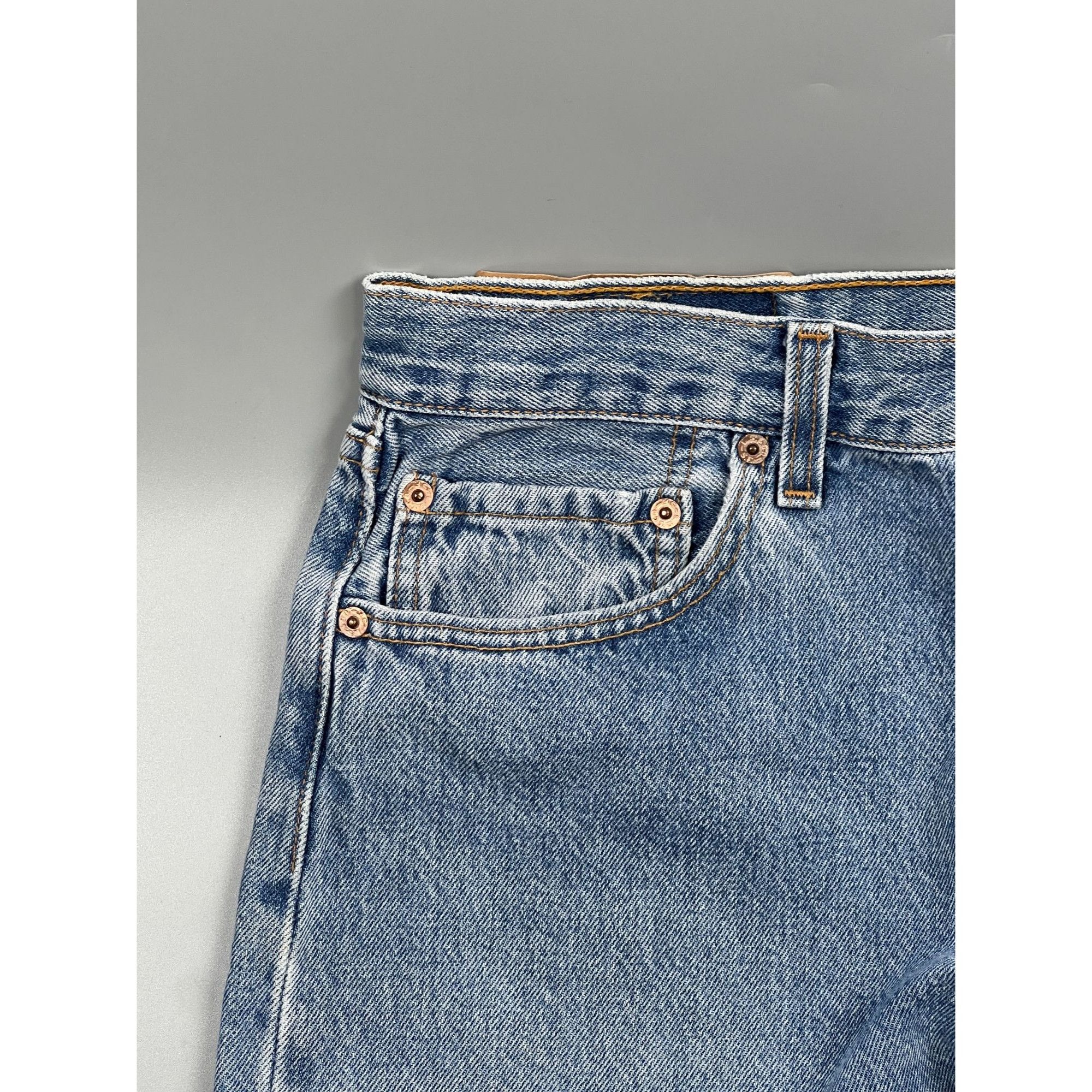 Levi's Levi’s 501 Light Wash Denim Jeans Pants (Y0889) Size US 34 / EU 50 - 3 Thumbnail