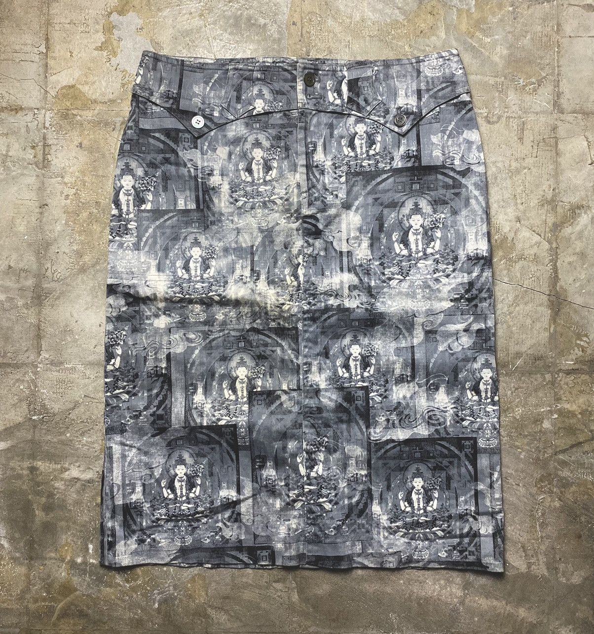 Vivienne Tam Vivienne Tam - 1990s Buddha Skirt Size 30" / US 8 / IT 44 - 1 Thumbnail