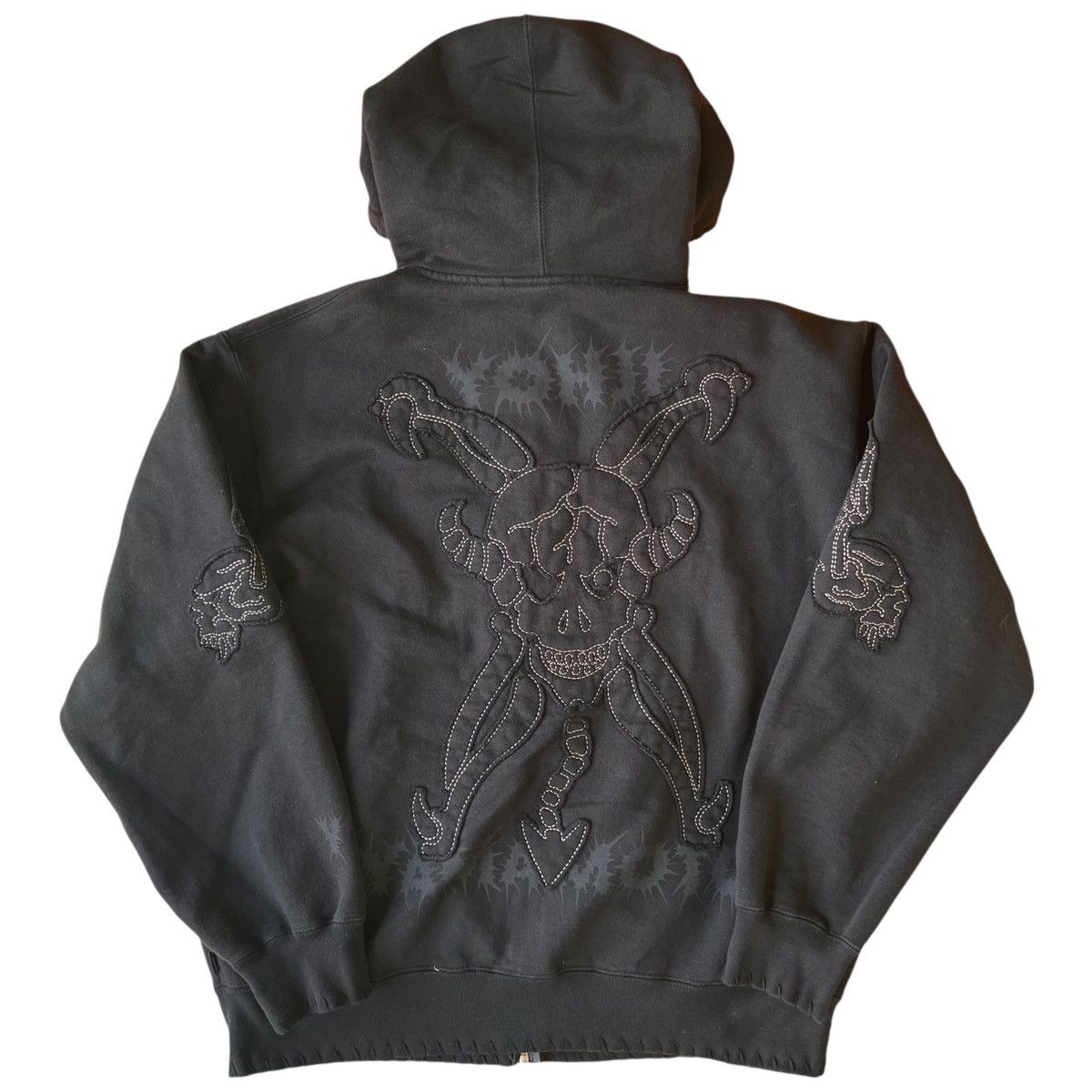M Supreme Yohji Yamamoto Y's Zip Up Hooded Sweatshirt skull