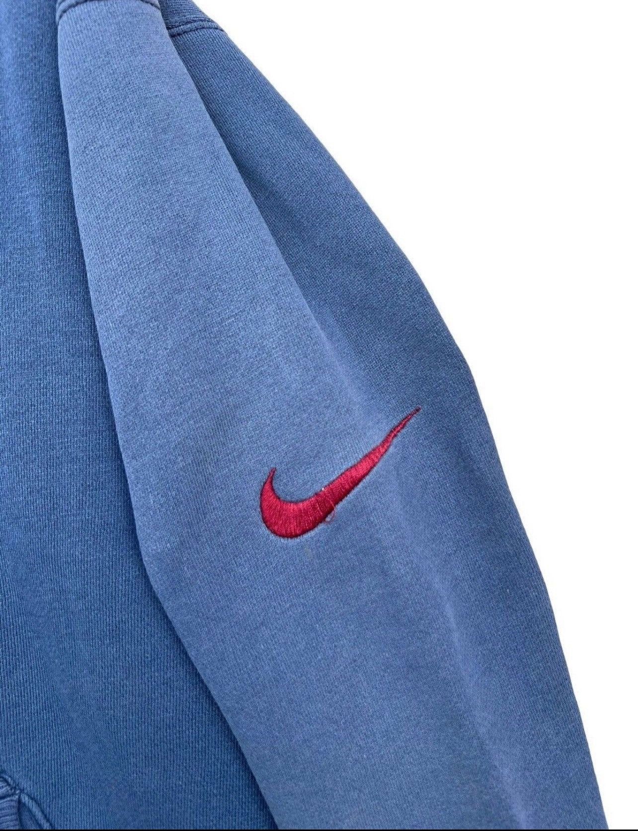 Nike Vintage Nike Embroidered Spellout Sunfaded Baggy Boxy Hoodie Size US XL / EU 56 / 4 - 6 Thumbnail