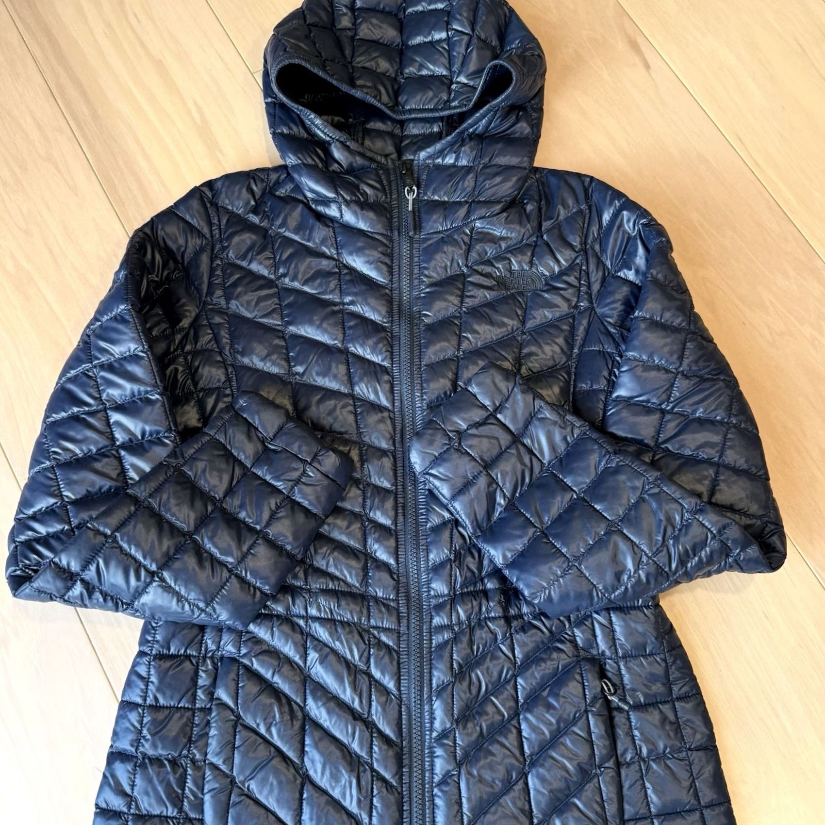 The North Face The North Face Thermoball Parka Jacket S Navy Full Zip Insulated Puffer Outerwear Women Size S / US 4 / IT 40 - 5 Thumbnail