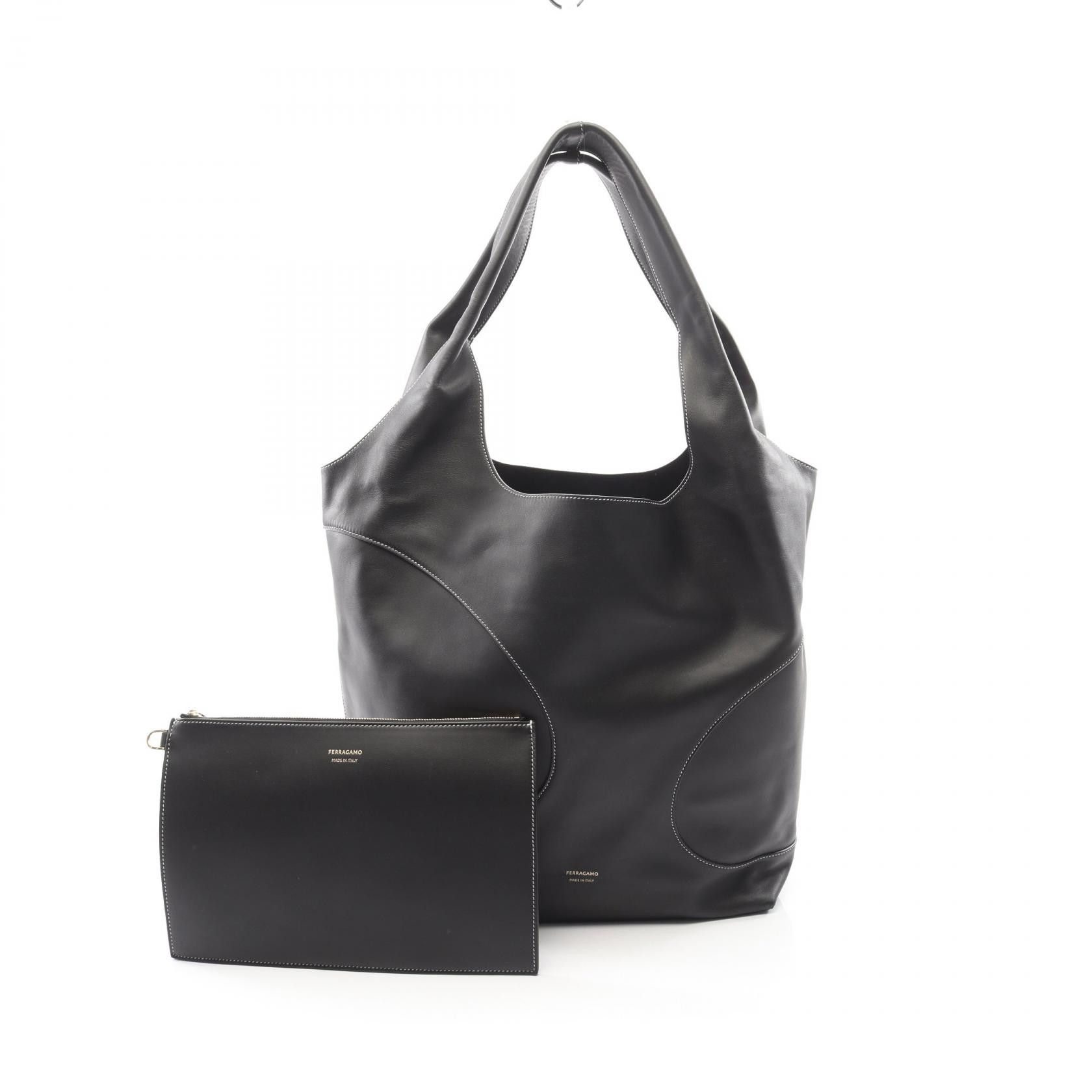 Salvatore Ferragamo Salvatore Ferragamo Salvatore Ferragamo Leather Shoulder Bag Leather Tote Bag DUTY FREE for USA Size ONE SIZE - 1 Thumbnail