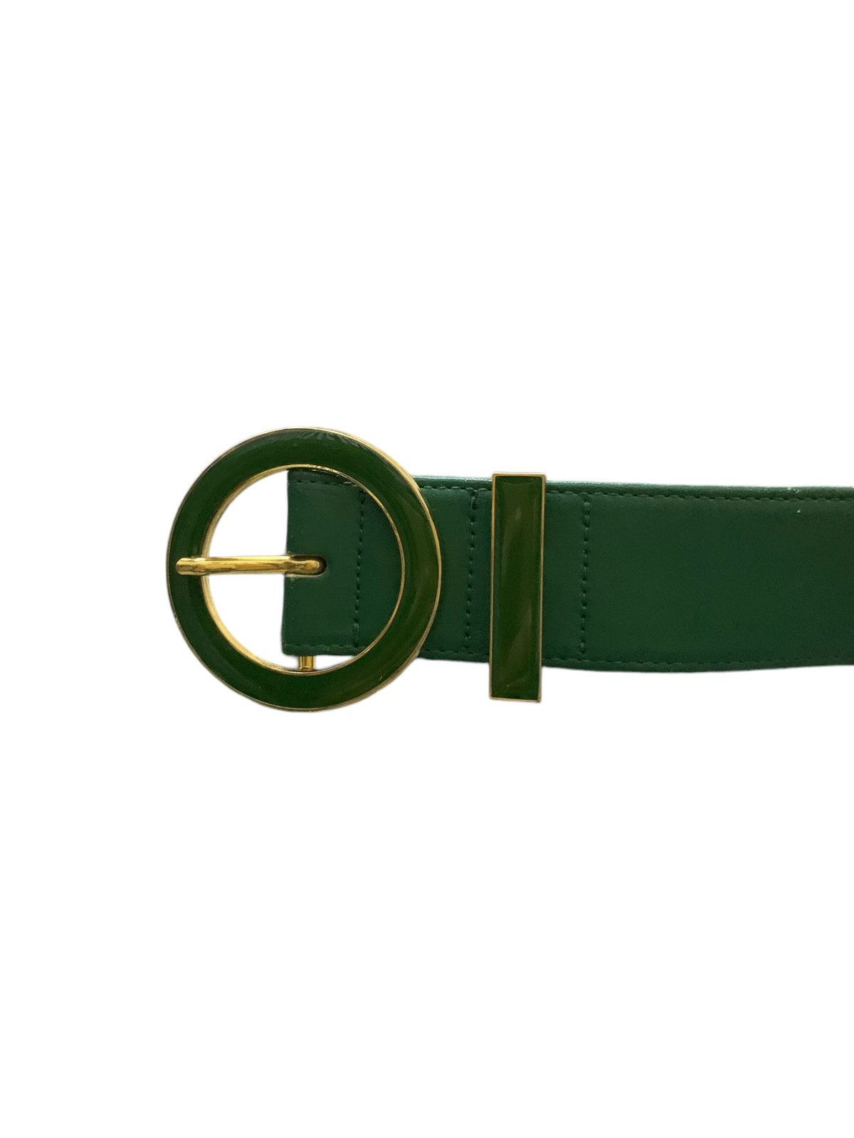 Valentino Valentino Garavani Oval Gold Pleated Leather Belt Size ONE SIZE - 5 Thumbnail