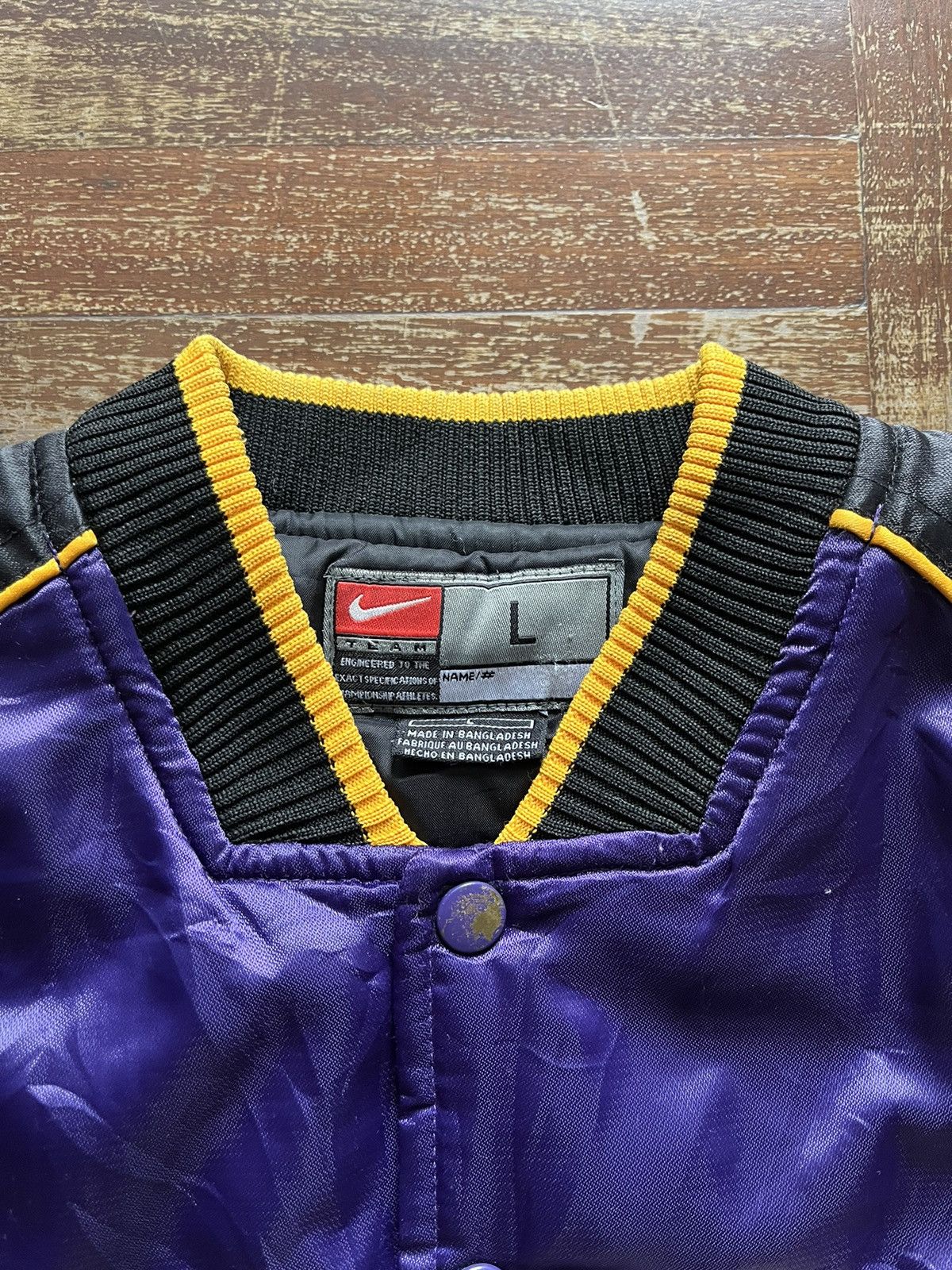 Nike × Vintage Vintage Nike LA Lakers NBA Bomber Jacket Size US S / EU 44-46 / 1 - 8 Thumbnail