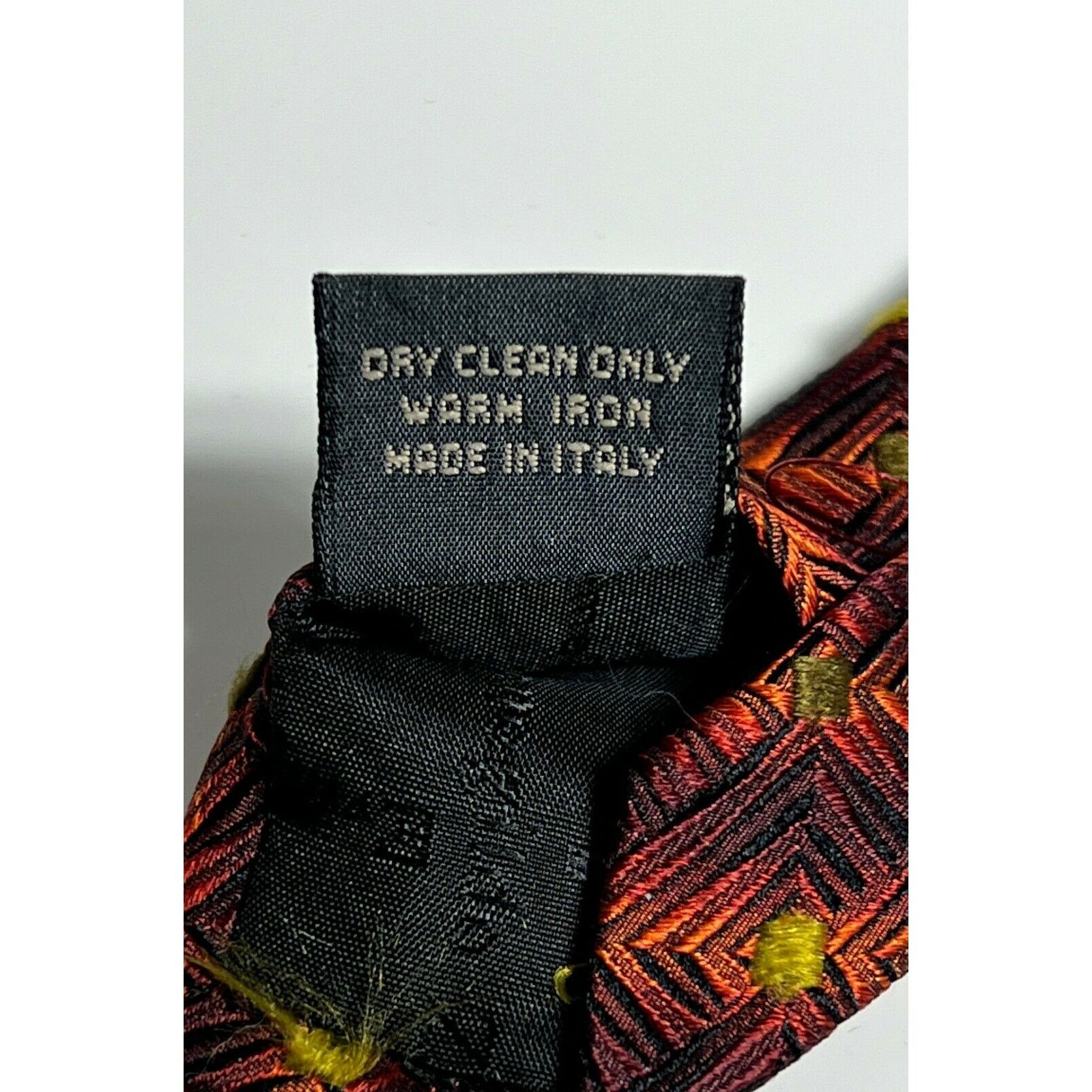 Ermenegildo Zegna Ermenegildo Zegna Italy Made Men's Brown Gold 100% Silk Tie Size ONE SIZE - 8 Thumbnail