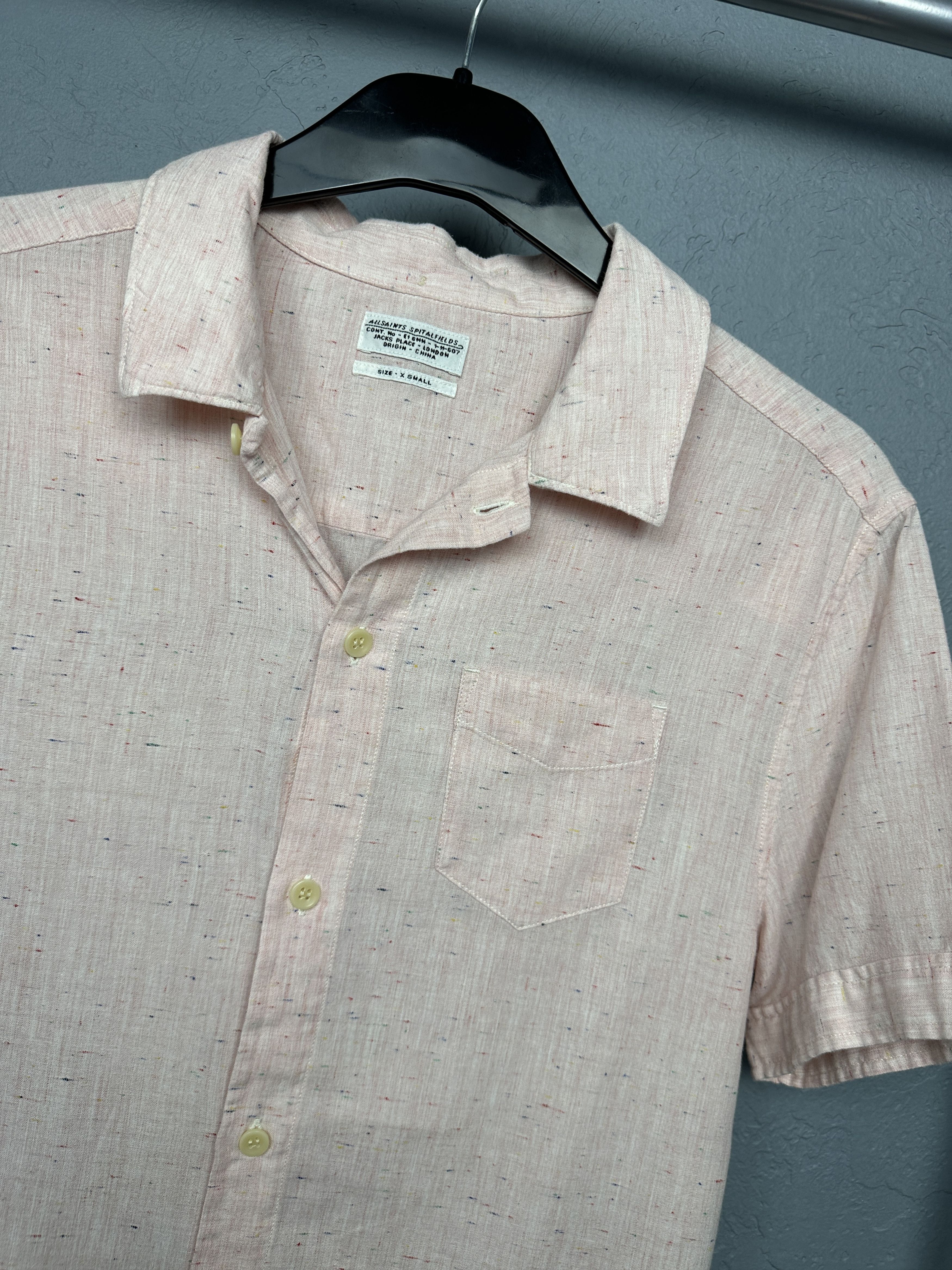 Allsaints Allsaints Mens Bureau Hawaiian Shirt Size US XS / EU 42 / 0 - 2 Thumbnail