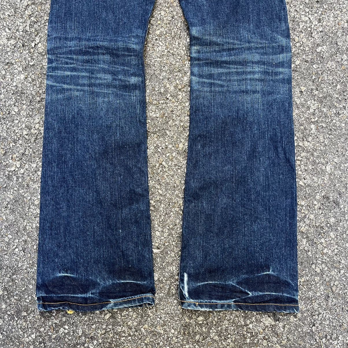 Hysteric Glamour Flare Jeans Edwin Rude Zero Distressed Denim Buckles Back Size US 30 / EU 46 - 11 Thumbnail