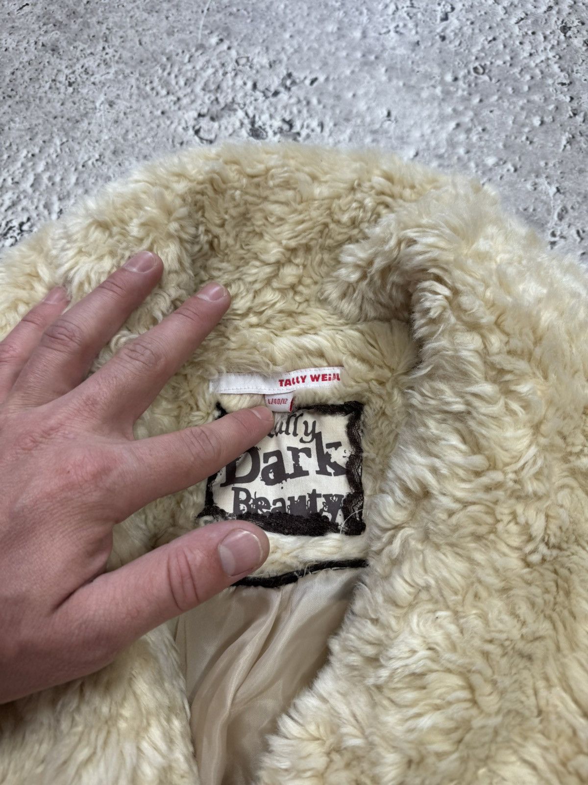 Other Vintage Faux Fur Teddy Jacket Women’s L Cream Y2K Soft Size L / US 10 / IT 46 - 5 Thumbnail