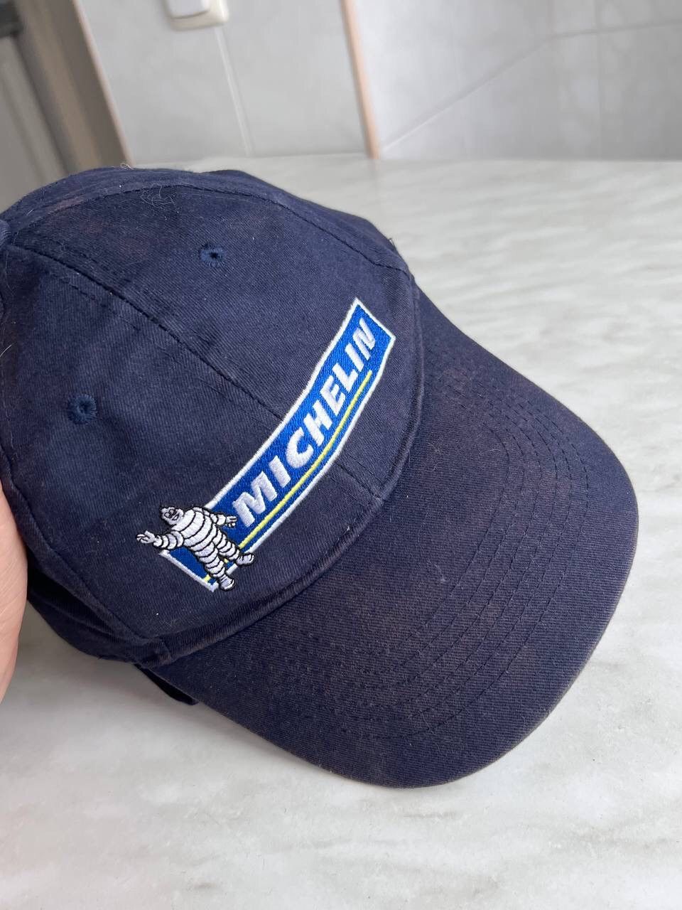 Vintage Vintage Michelin Racing Cap 00s Navy Blue Fade Y2K Cars Auto Size ONE SIZE - 3 Thumbnail