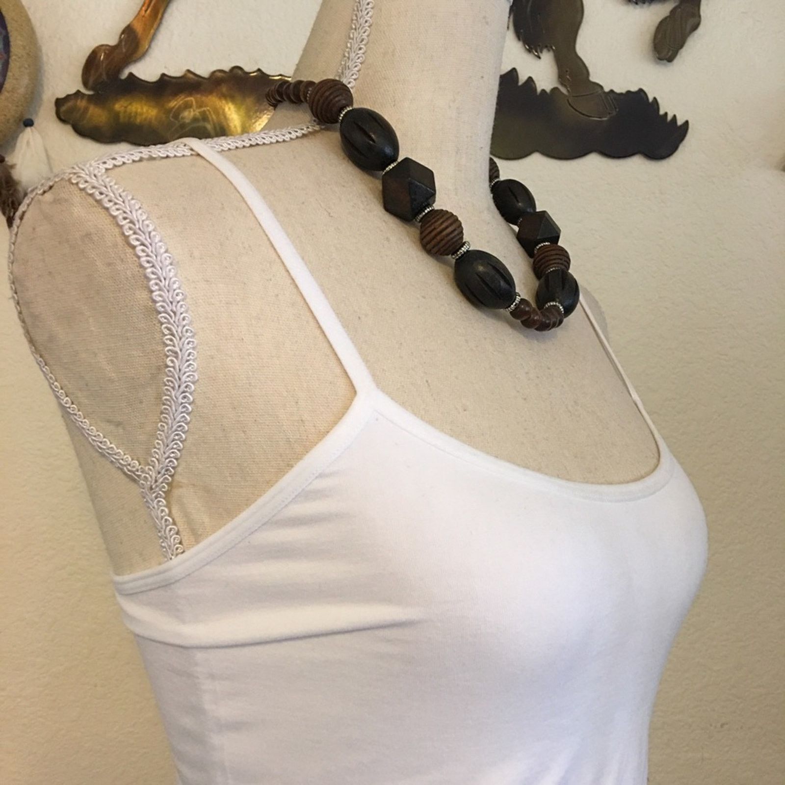 Jewelry Multi shape wood bead chunky style necklace Size ONE SIZE - 2 Thumbnail