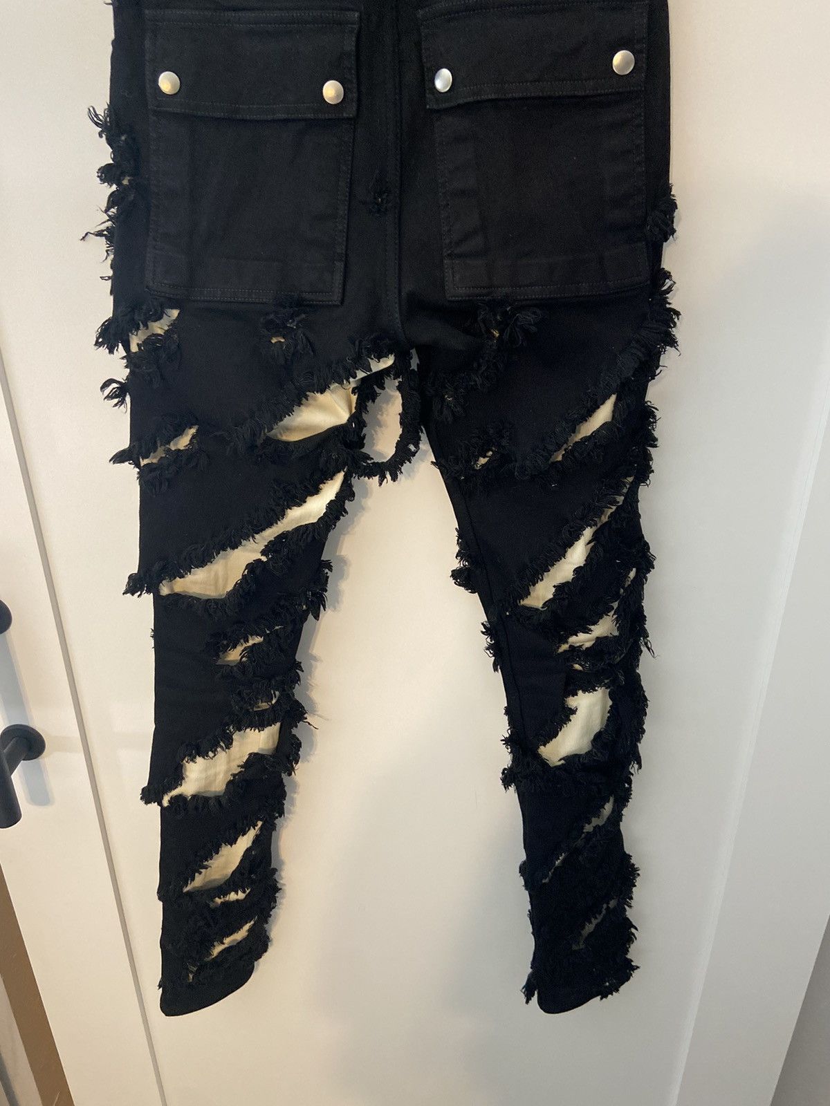 Rick Owens Rick Owens FW21 Gethsemane Runway Tyrone Slashed jeans Size US 28 / EU 44 - 3 Thumbnail