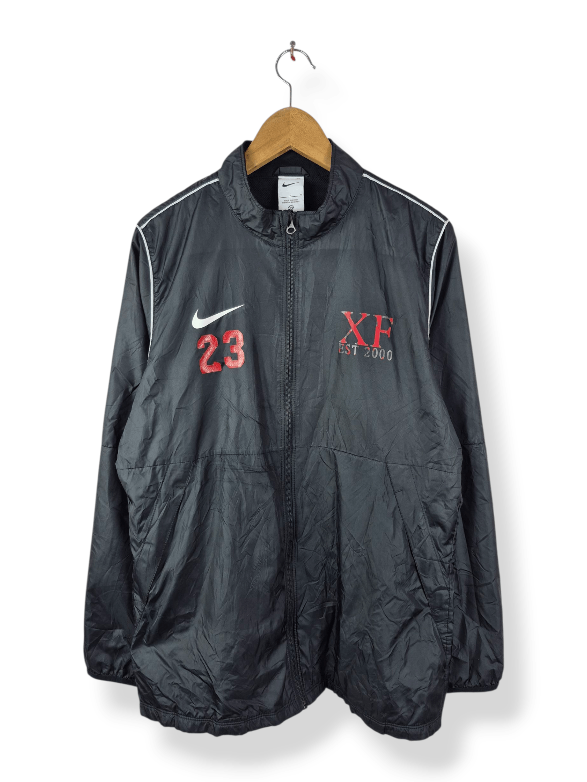 Nike ✅ Nike Small Swoosh Windbreaker Jacket Size US L / EU 52-54 / 3 - 1 Thumbnail
