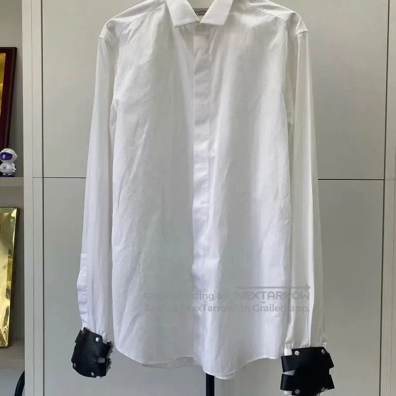 Valentino White Cotton Long Sleeve Shirt .