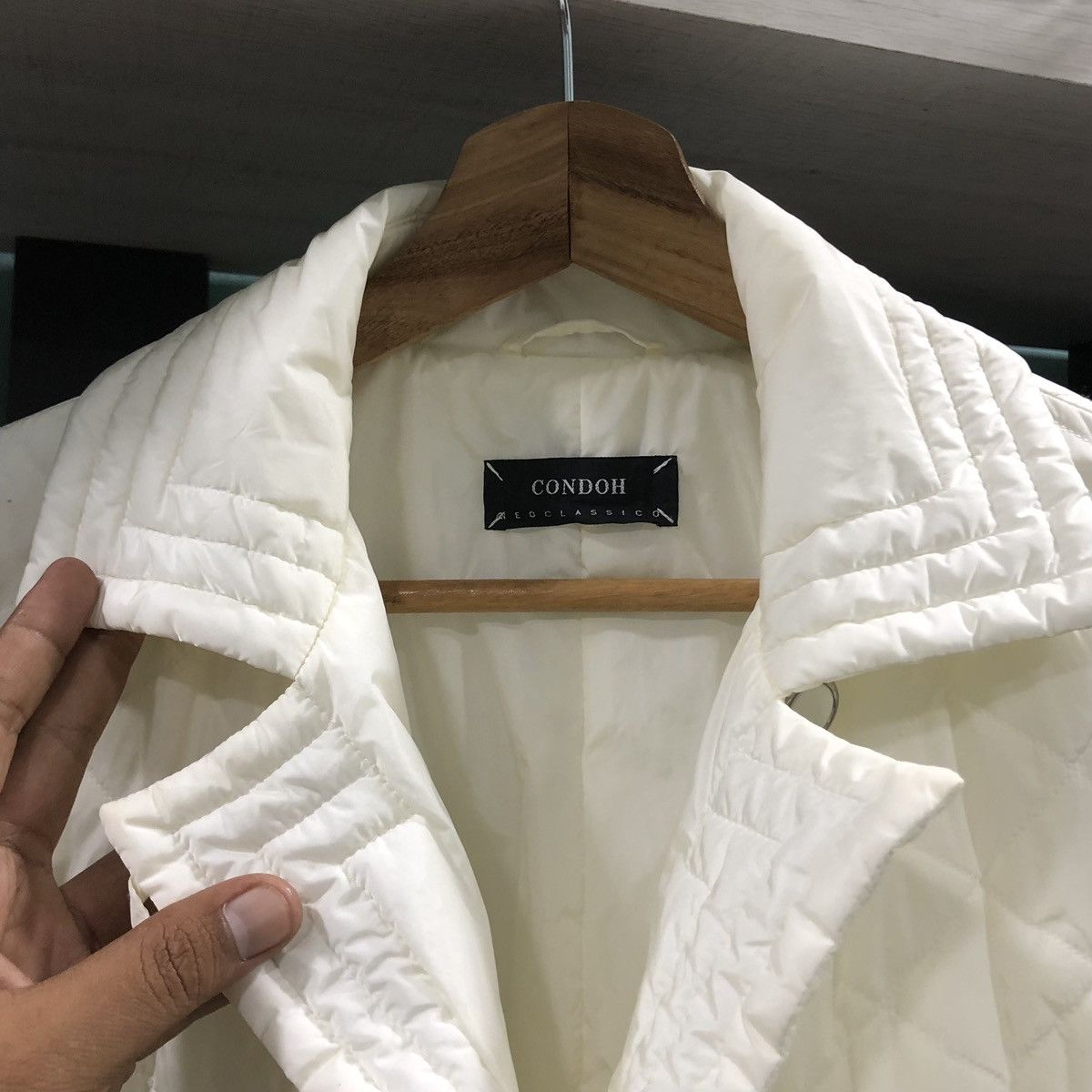 Japanese Brand CONDOH Neoclassico Italy Quilted Trench Coat Jacket Size M / US 6-8 / IT 42-44 - 13 Thumbnail