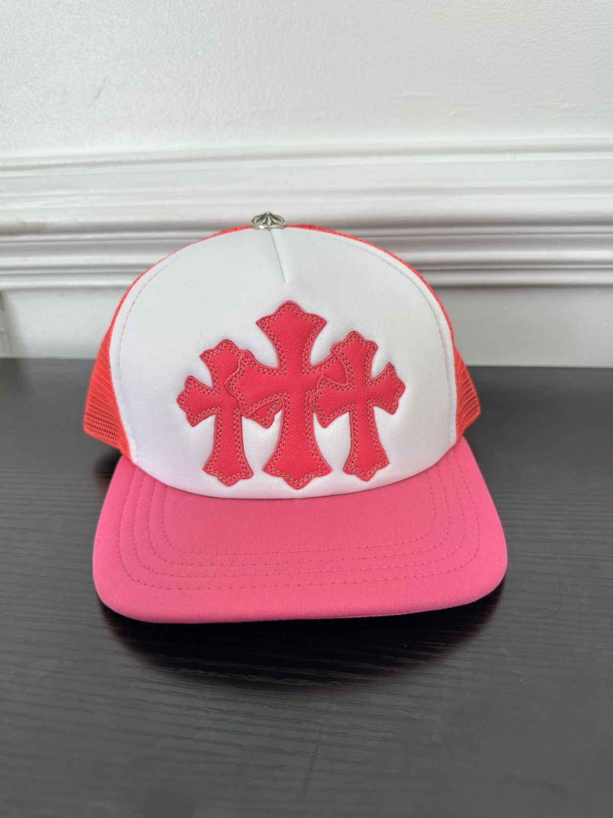 Brand New Chrome Hearts 3 Patch Trucker