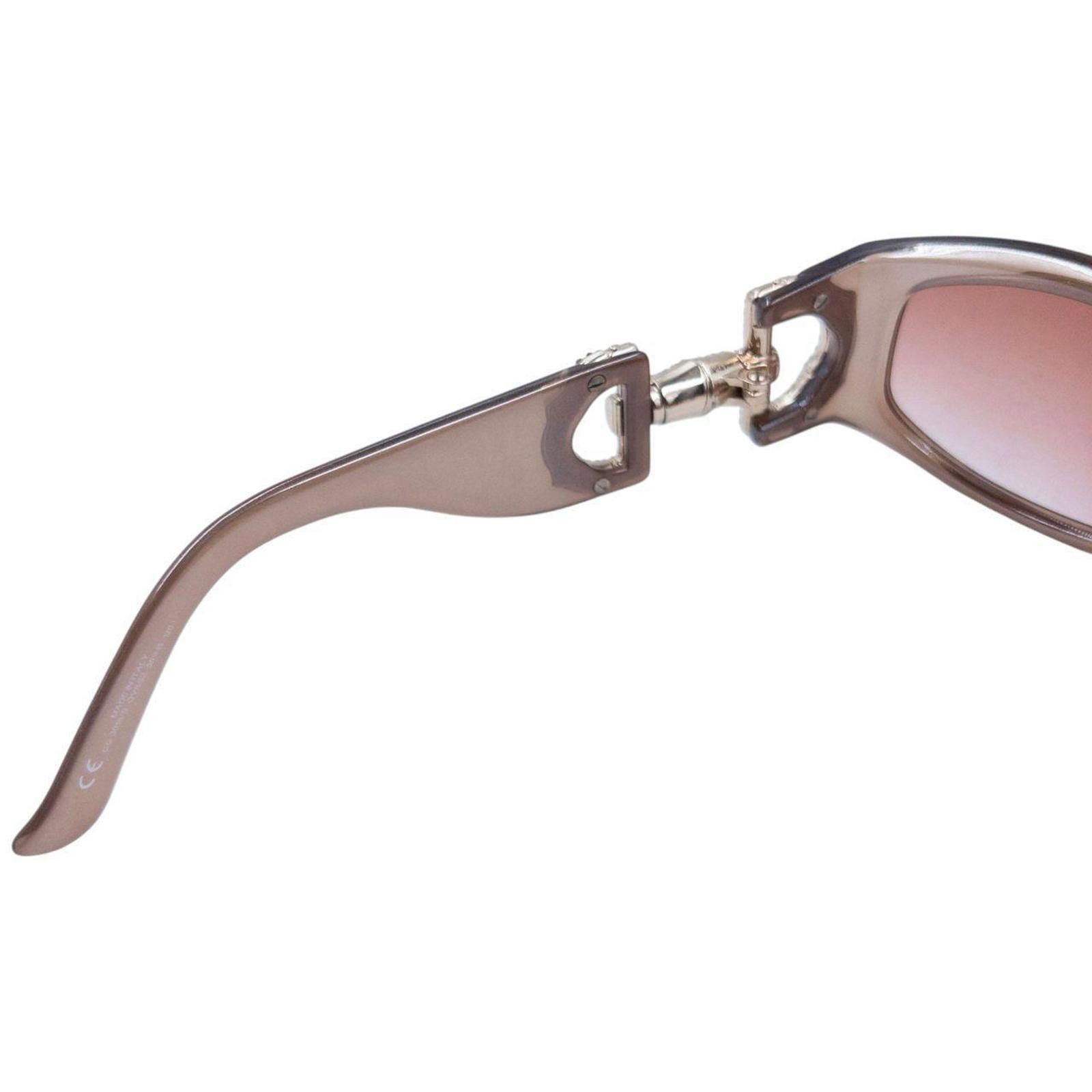 Gucci Vintage Gucci Diamonte Horse Bit Sunglasses Size ONE SIZE - 6 Thumbnail