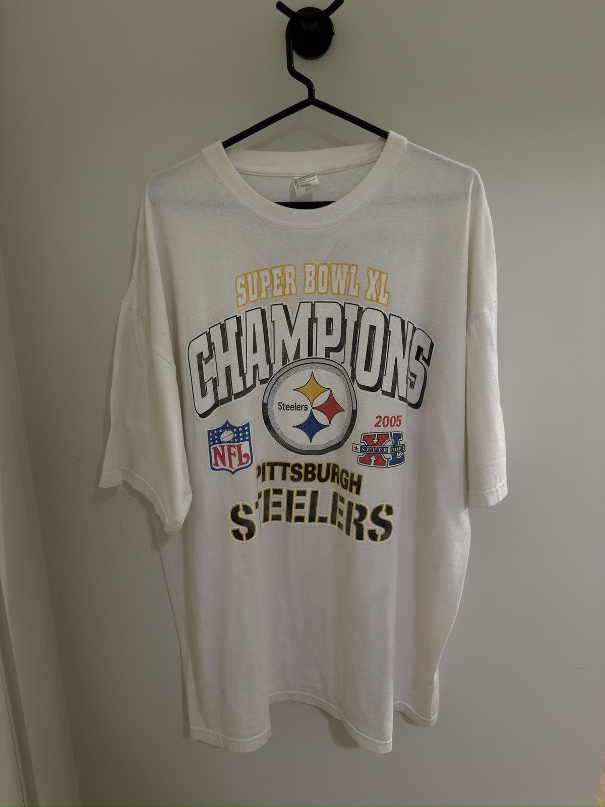 Vintage Vintage Pittsburgh Steelers 2005 Super Bowl XL Champs Tee Size US XXL / EU 58 / 5 - 1 Thumbnail
