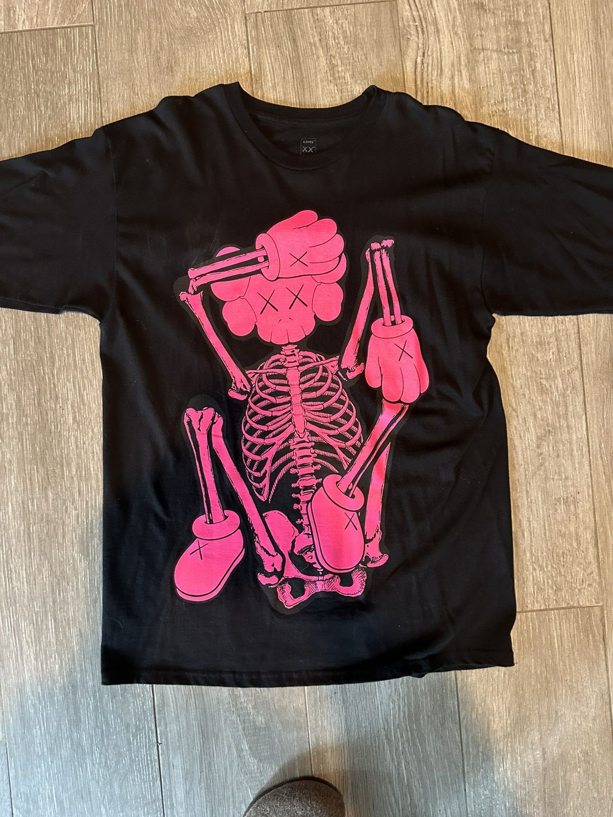Cactus Plant Flea Market × Kaws Kaws x CPFM pink skeleton tee Size US L / EU 52-54 / 3 - 1 Thumbnail