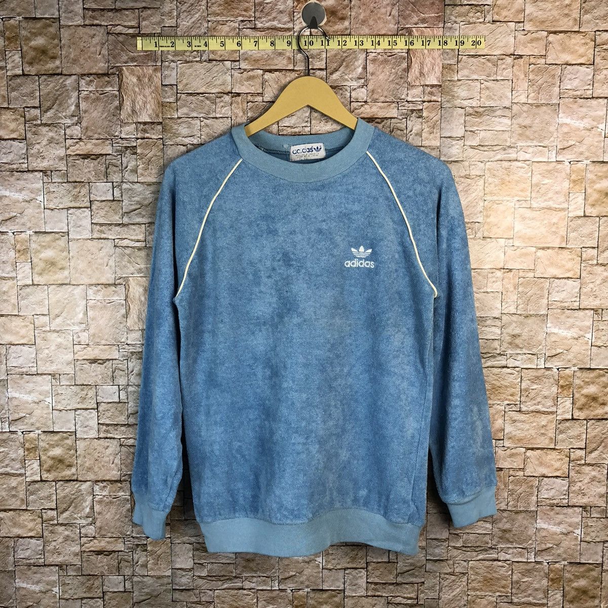 Adidas Adidas X Decente japan vintage Blue Sweatshirt #A506 Size US S / EU 44-46 / 1 - 1 Thumbnail