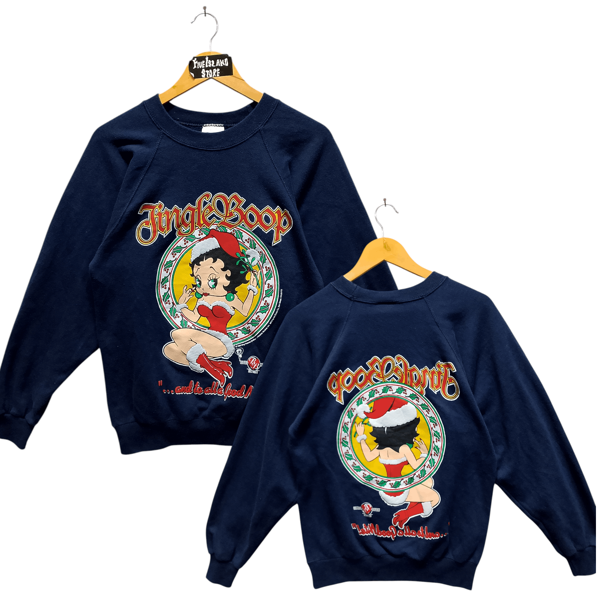 Vintage Vintage Betty Boop “Jingle Boop” Christmas Sweatshirt Size US S / EU 44-46 / 1 - 1 Thumbnail