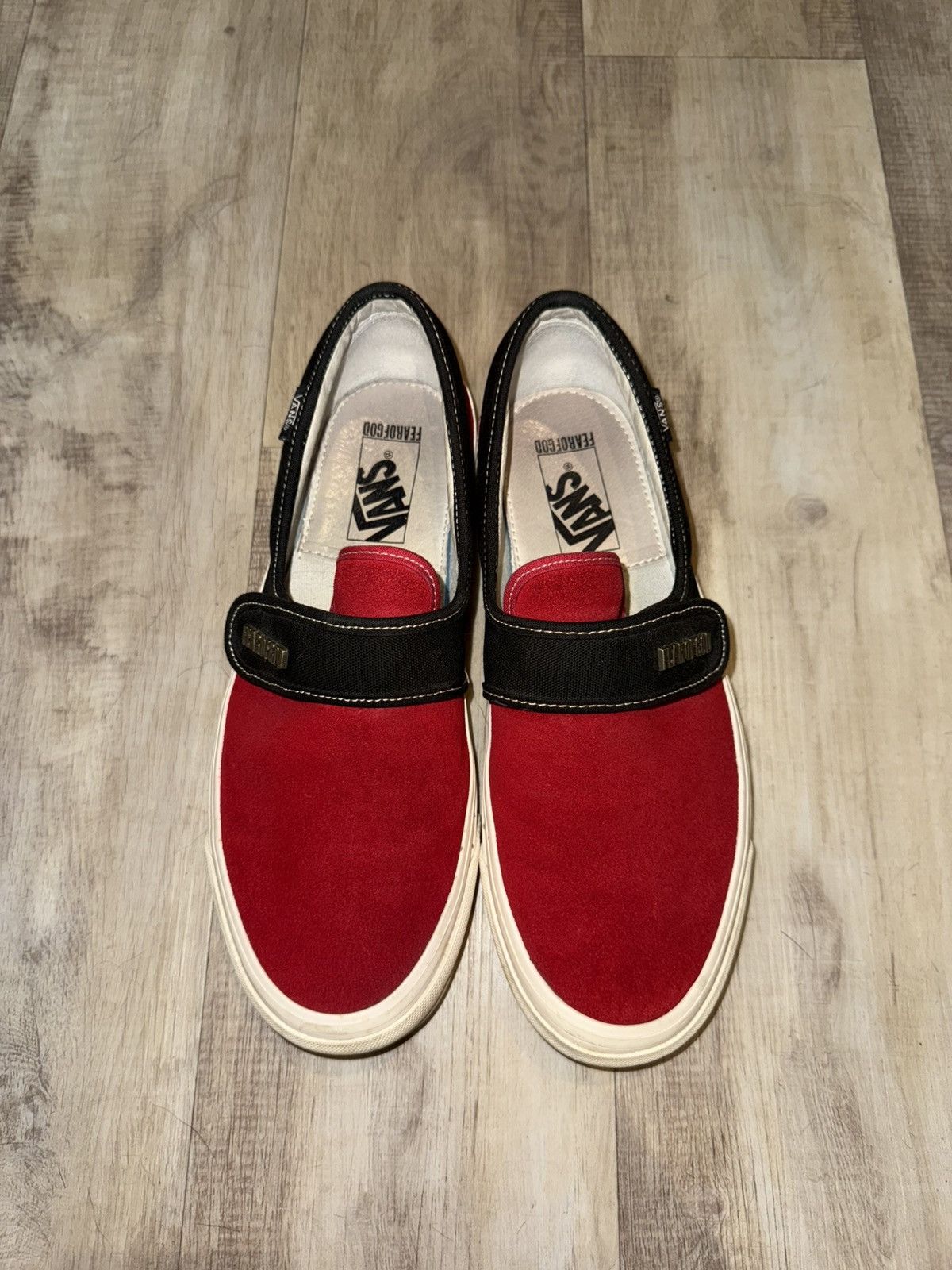 Fear of God × Vans 🔥 Grail Alert! 🔥 Vans x Fear of God FOG Slip-On 47 V DX Red Size US 8 / EU 41 - 3 Thumbnail