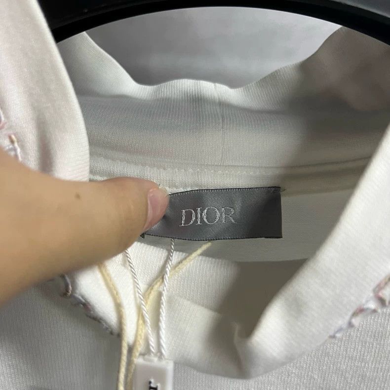 Dior Dior Dior Stussy White Embroidered Bee Logo T-shirt-2507 Size US S / EU 44-46 / 1 - 3 Thumbnail