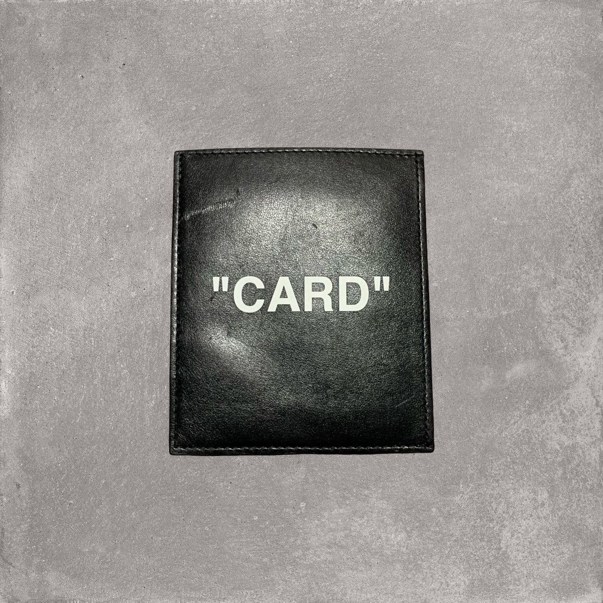 Off-White Off White Card Holder "Card" Black Leather Wallet Virgil Size ONE SIZE - 2 Thumbnail