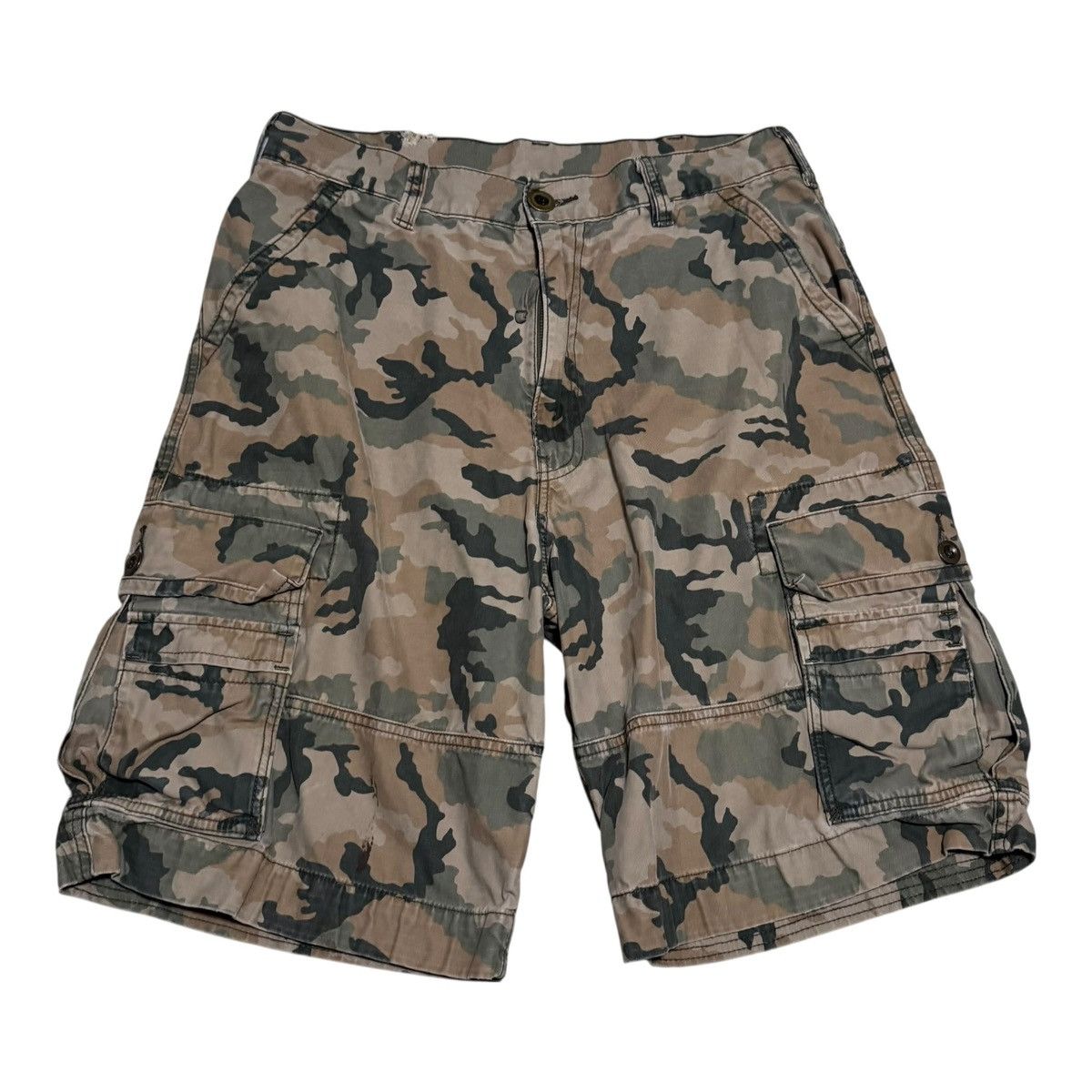 Levi's Levi's Camouflage Baggy Pockets Cargo Shorts Men's 35 Size US 35 - 3 Thumbnail