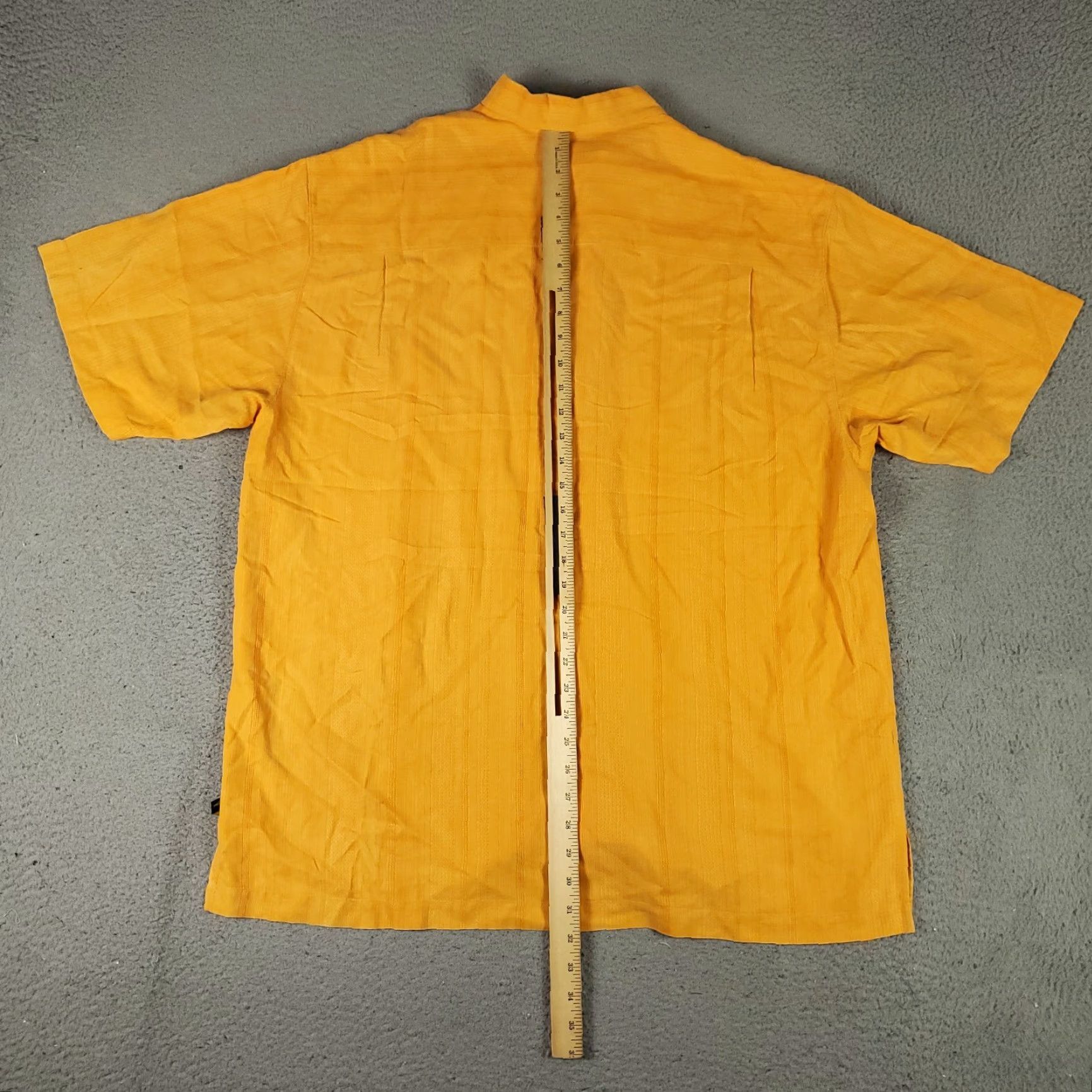 Tommy Bahama Tommy Bahama Shirt Mens XL Orange Striped Silk Hawaiian Short Sleeve Button-Up Size US XL / EU 56 / 4 - 4 Thumbnail
