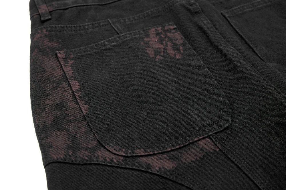 Jean Men's dirty casual ink-splashed tie-dye wide-leg jeans Size US 32 / EU 48 - 5 Thumbnail