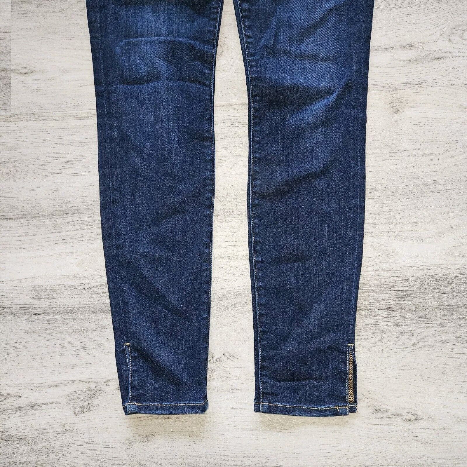 Frame Frame Jeans Women 25 Le High Skinny Split Hem Mid Rise Blue Size 25" / US 0 / IT 36 - 7 Thumbnail
