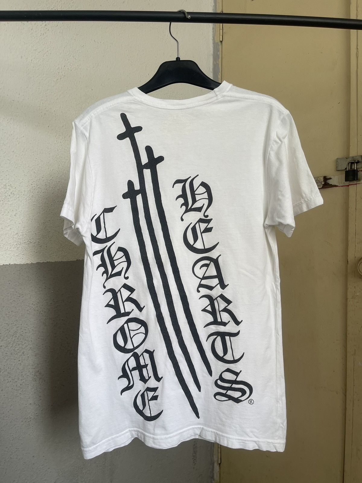 Chrome Hearts Chrome Hearts Cross Tee Size US S / EU 44-46 / 1 - 1 Thumbnail