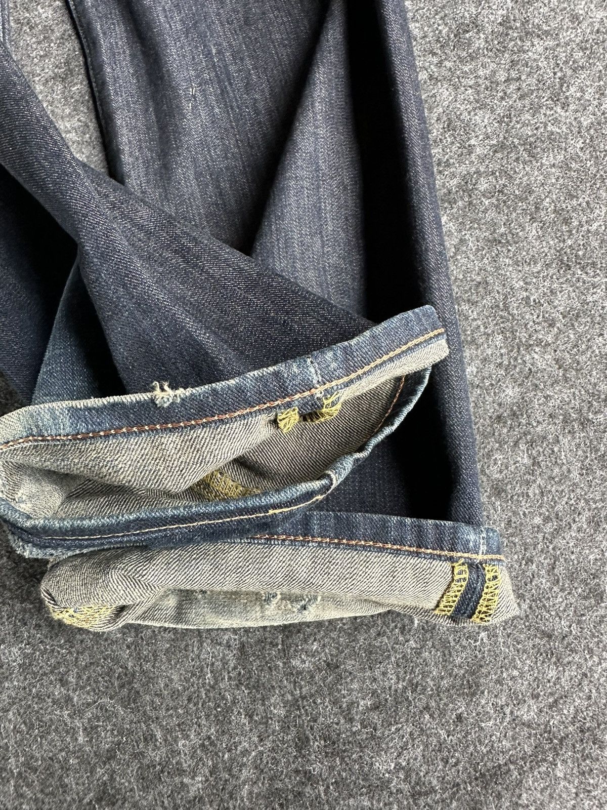 Beauty Beast × Vintage × Wrangler Vintage Wrangler Greensboro Washed Wax Blue Denim D456 Size US 34 / EU 50 - 11 Thumbnail