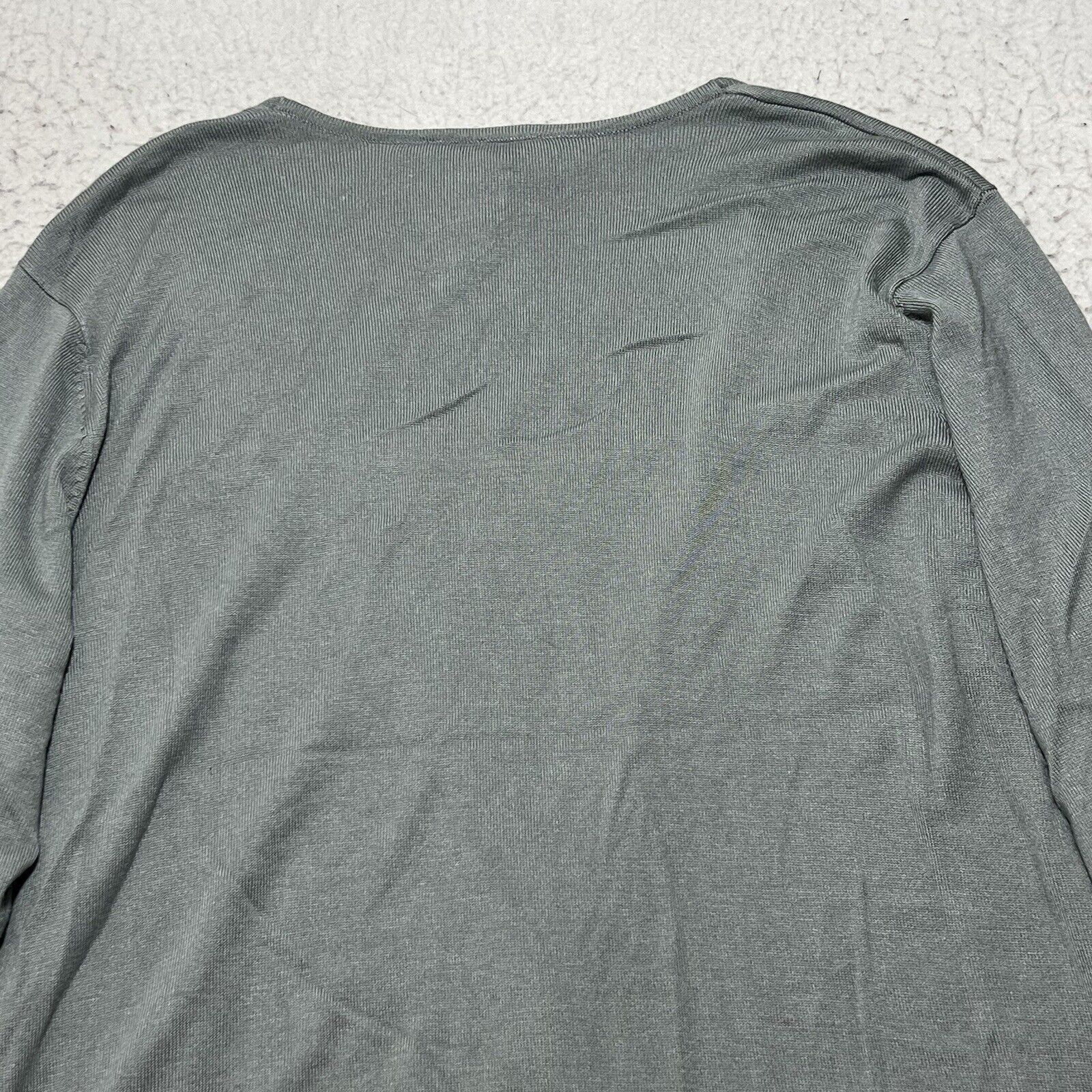 Other Talbots Long Sleeve Layered Wrap Sweater Tie Front Gray Size XL / US 12-14 / IT 48-50 - 12 Thumbnail