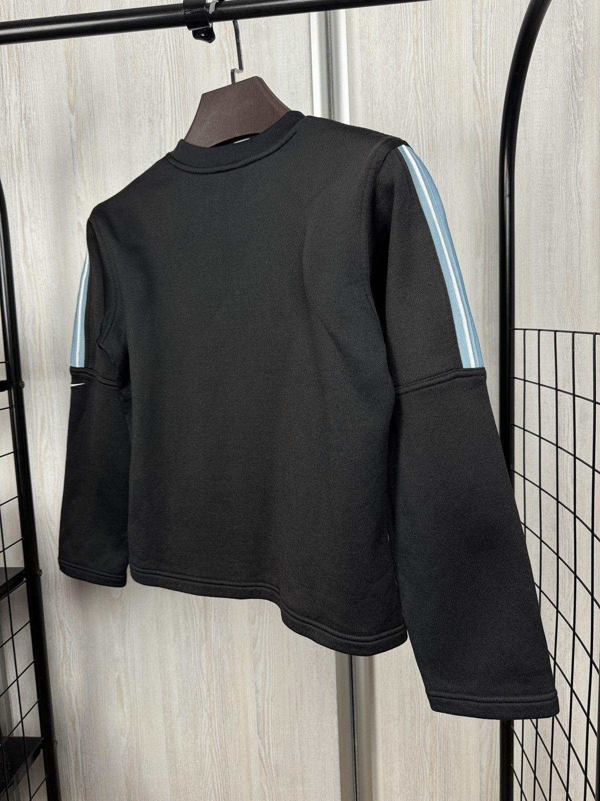 Nike 90s rare Vintage NIKE center logo black sweatshirt women's Size S / US 4 / IT 40 - 6 Thumbnail