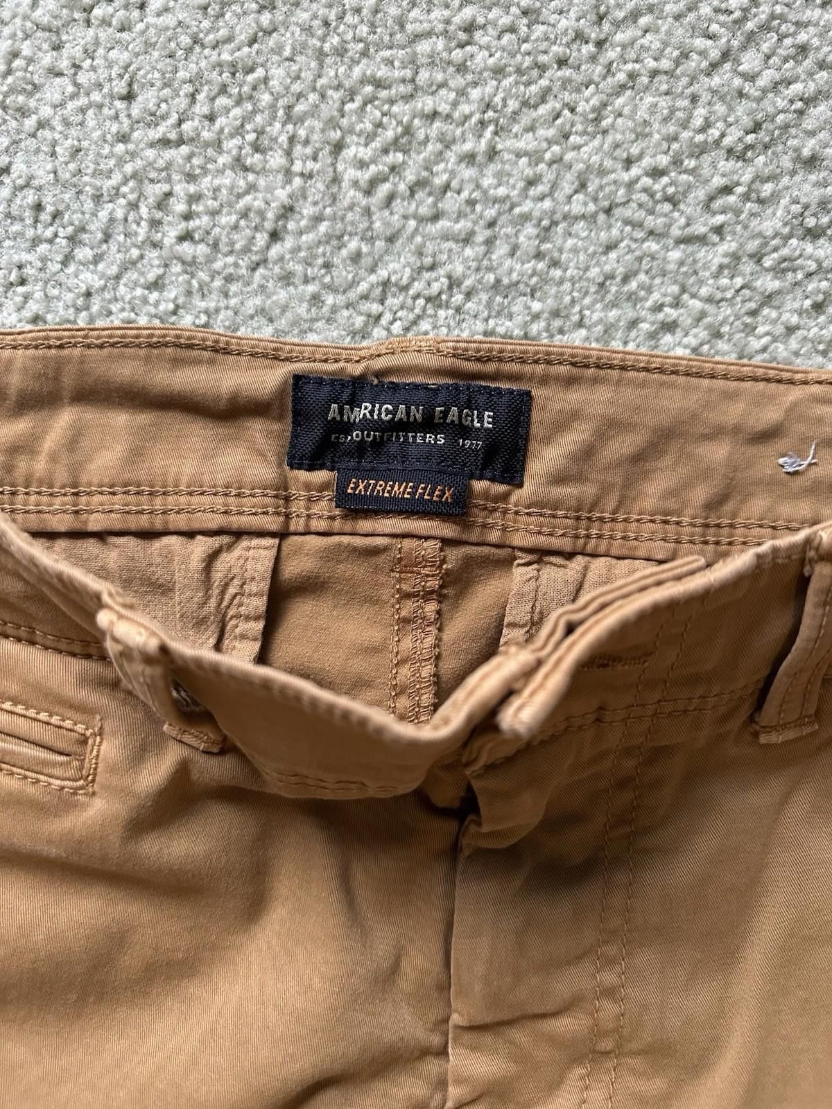 American Eagle Outfitters American Eagle Khaki Pants - Men’s 31x32 Straight - Brown Size US 31 - 3 Thumbnail