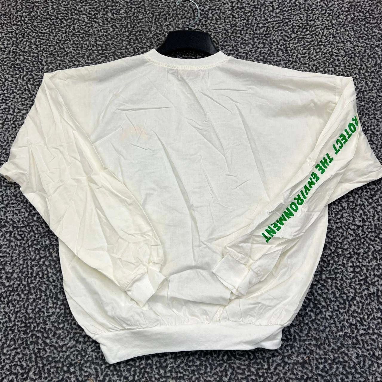 Other Vintage Greenpeace Rainbow Shirt Men S-M White Long Sleeve Size US M / EU 48-50 / 2 - 2 Thumbnail