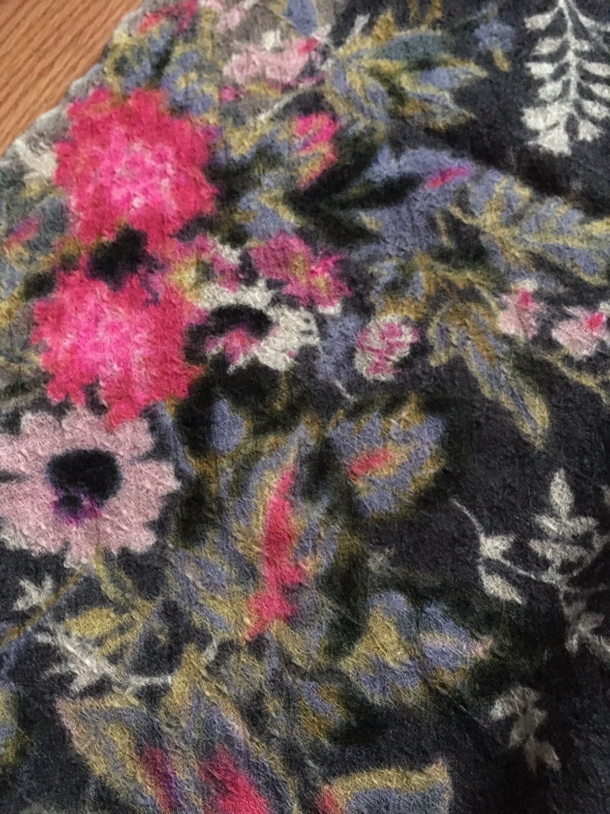 COPENHAGEN STUDIOS EPICE Paris Copenhagen Floral Wool Large Scarf Shawl Size ONE SIZE - 10 Thumbnail