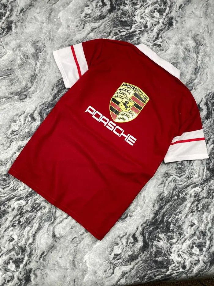 Porsche Design Vintage Porsche Polo Shirt Big Logo Size US L / EU 52-54 / 3 - 4 Thumbnail