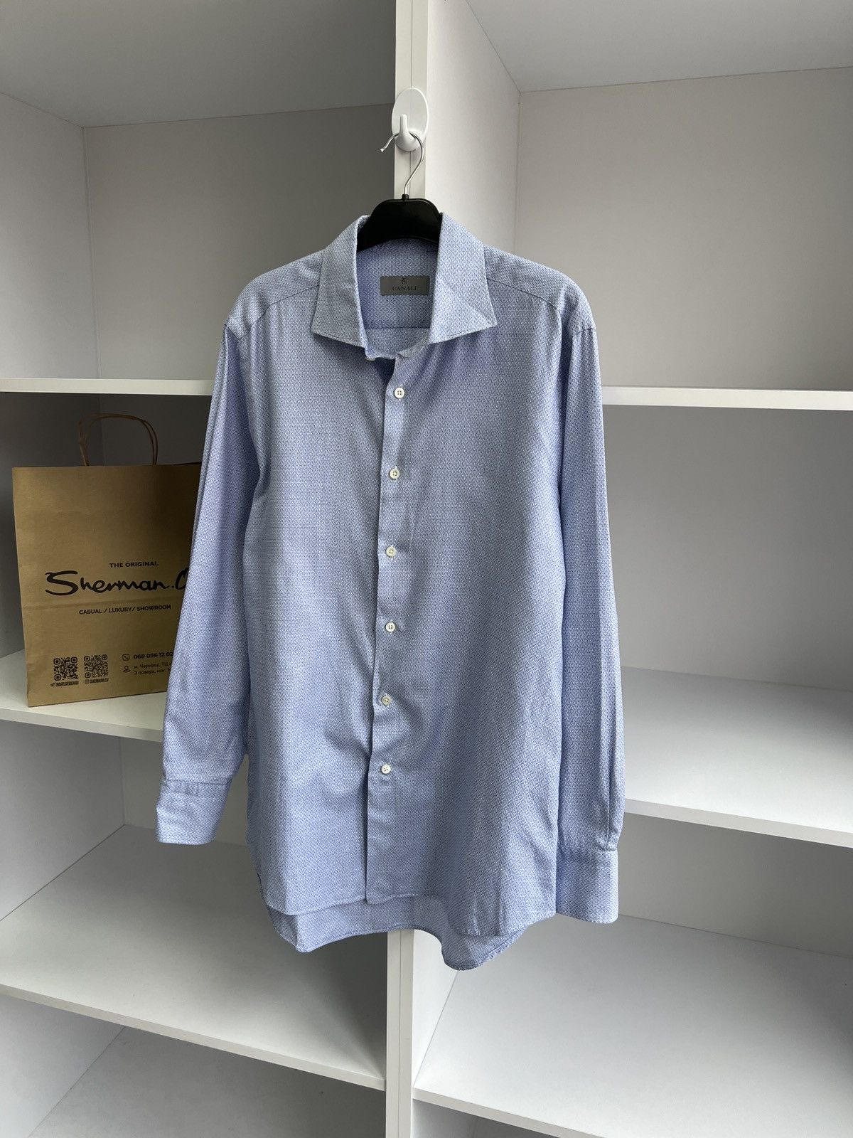 Canali × Designer × Vintage Vintage Canali Luxury Old Money style Button Up Shirt Size US M / EU 48-50 / 2 - 4 Thumbnail